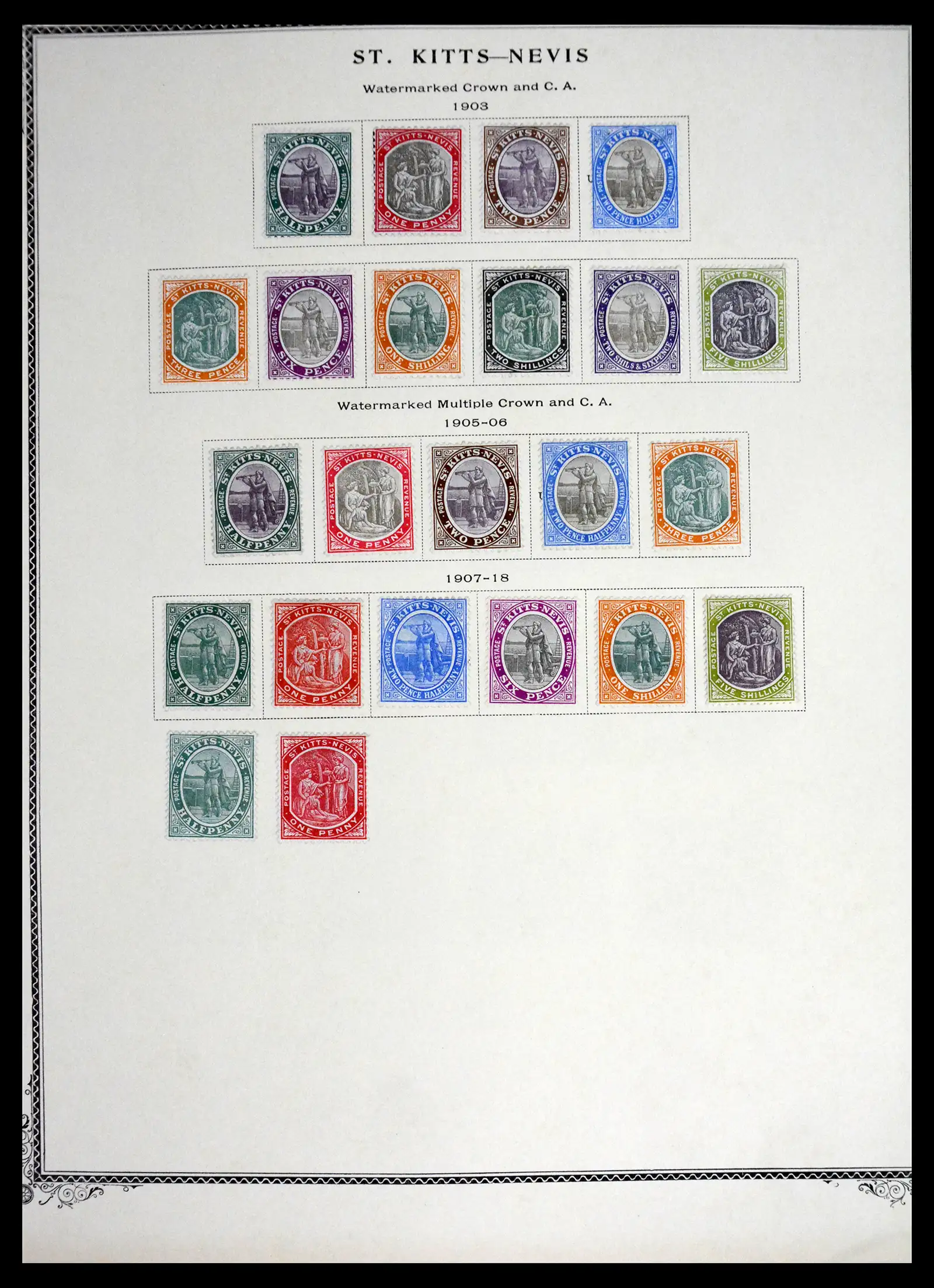 41651 0002 - Stamp collection 41651 St. Kitts-Nevis 1903-1974.