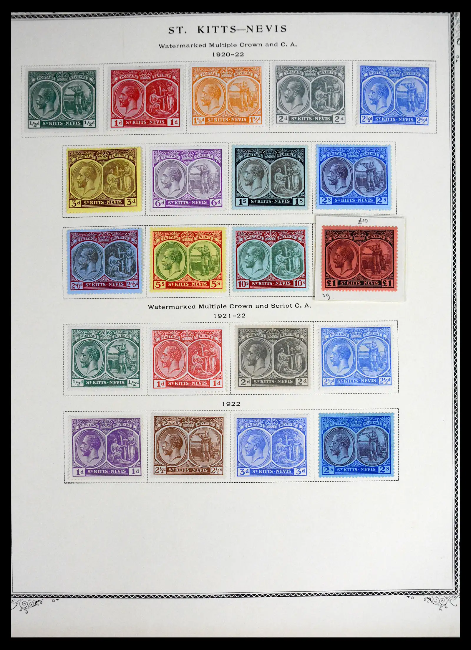 41651 0003 - Stamp collection 41651 St. Kitts-Nevis 1903-1974.