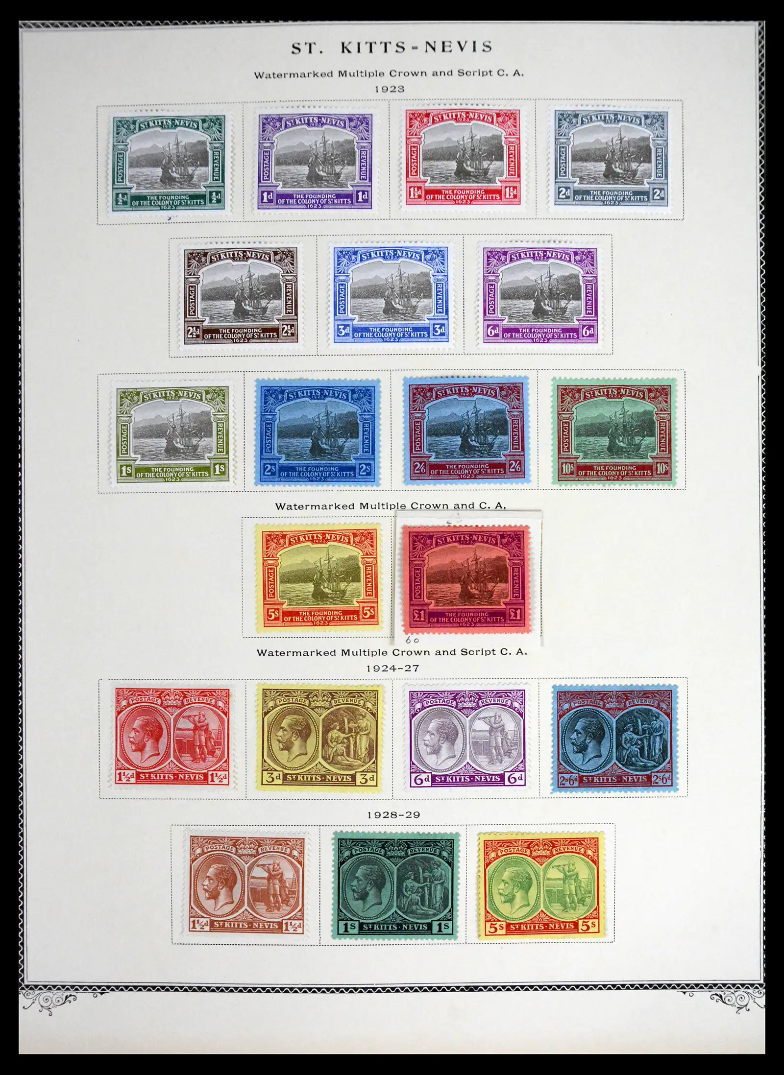 41651 0004 - Stamp collection 41651 St. Kitts-Nevis 1903-1974.