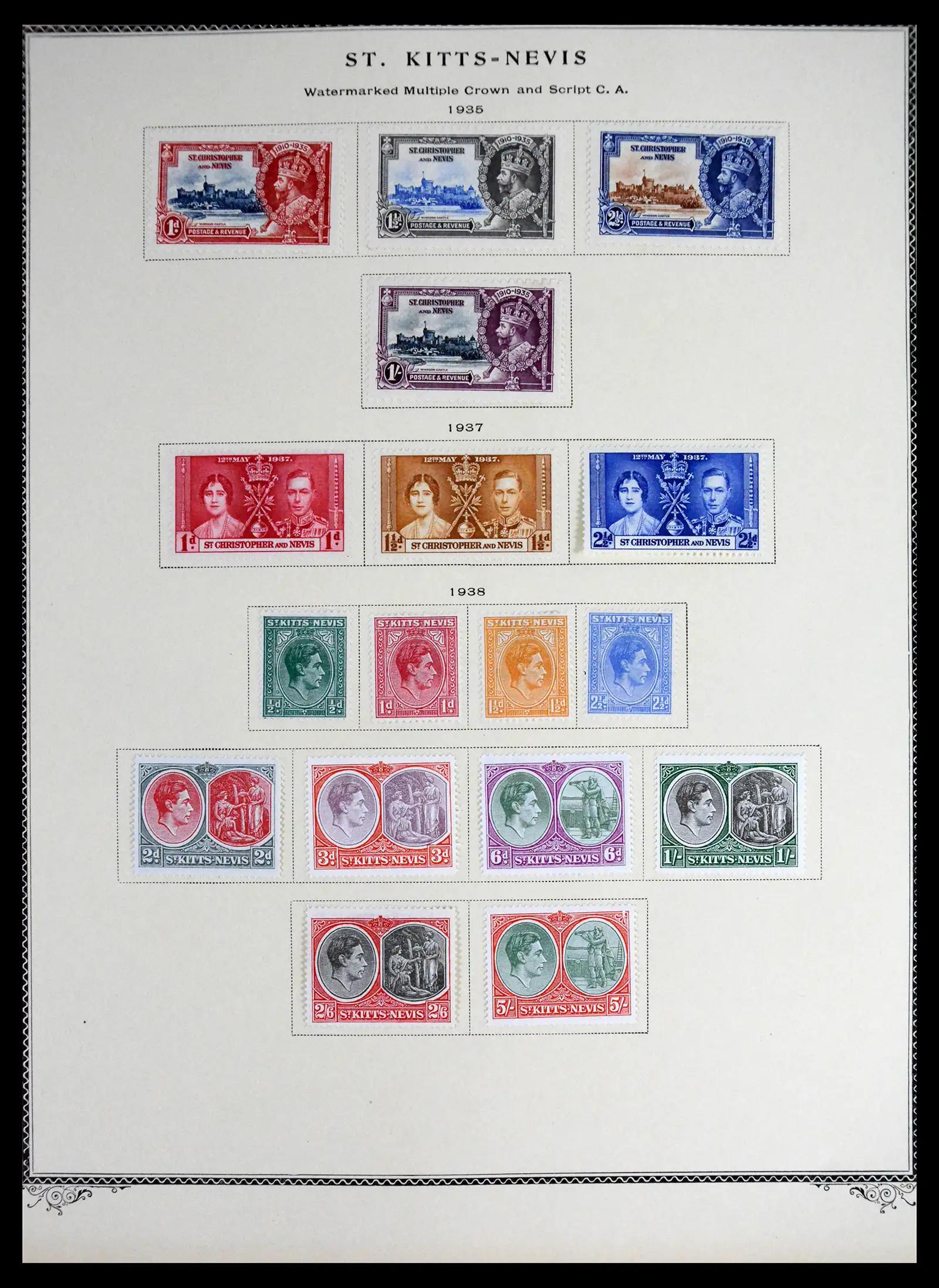 41651 0005 - Stamp collection 41651 St. Kitts-Nevis 1903-1974.
