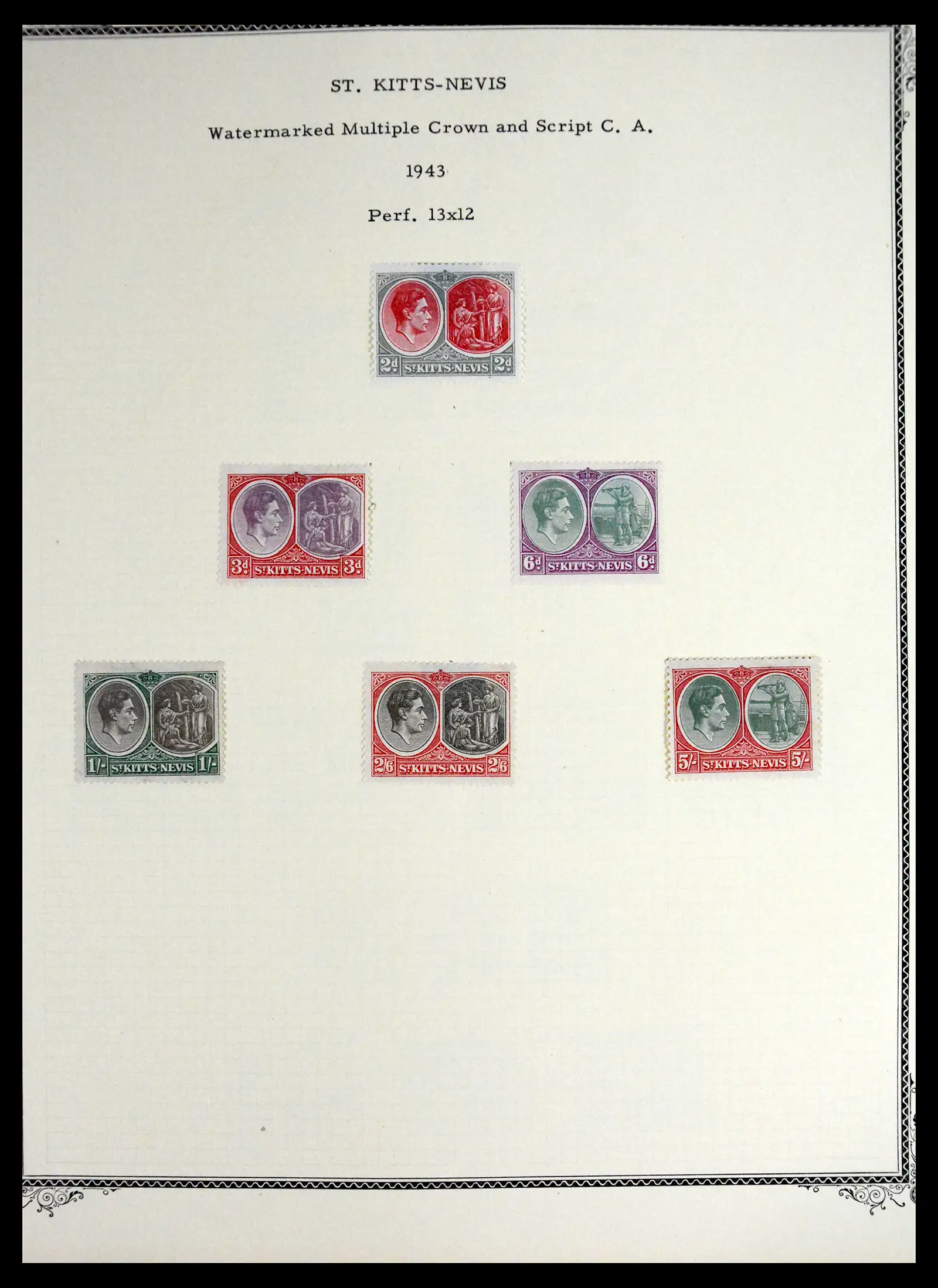 41651 0006 - Stamp collection 41651 St. Kitts-Nevis 1903-1974.