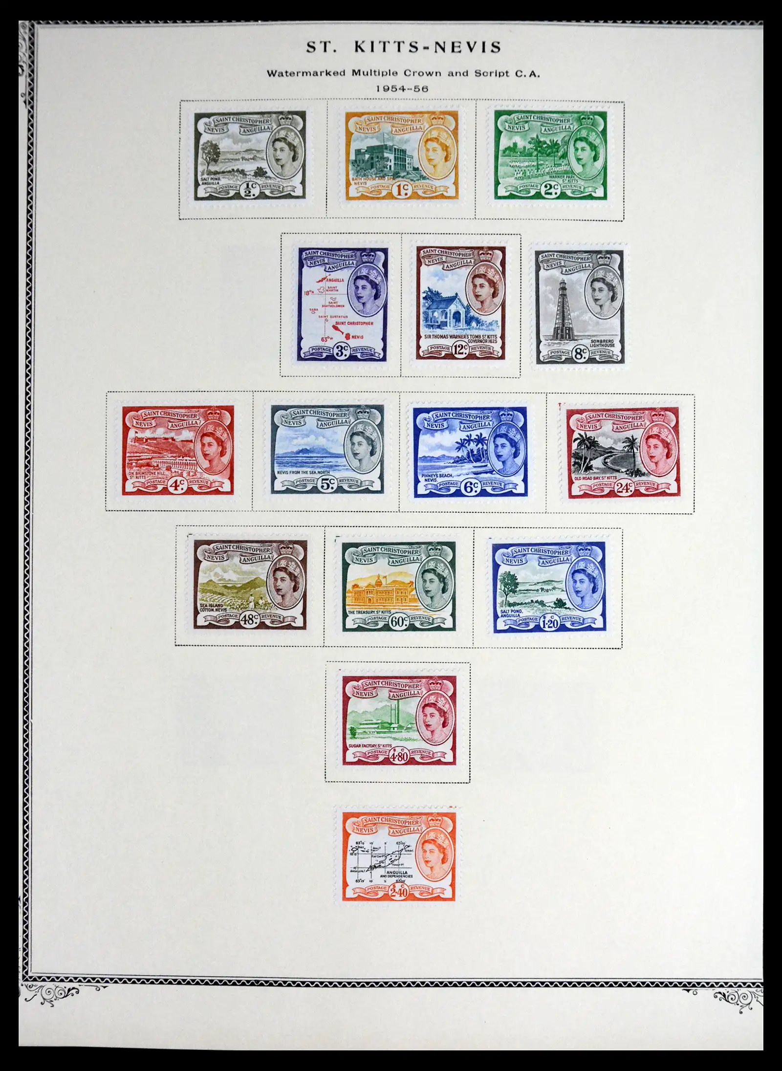 41651 0009 - Stamp collection 41651 St. Kitts-Nevis 1903-1974.