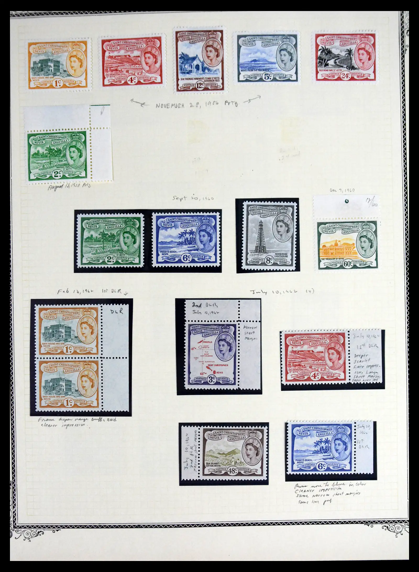 41651 0013 - Stamp collection 41651 St. Kitts-Nevis 1903-1974.