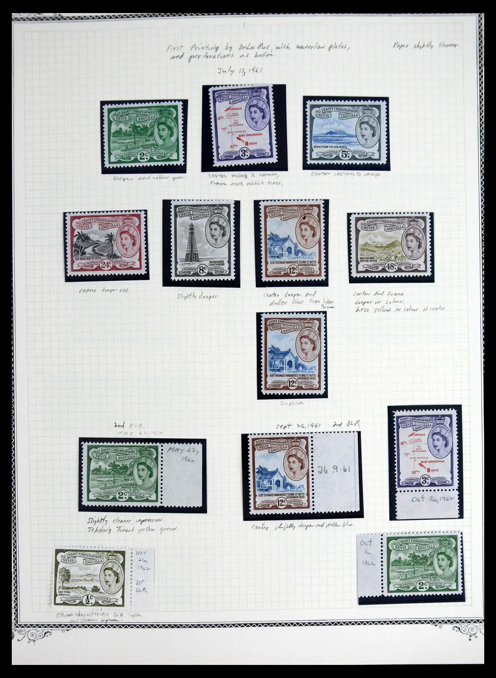 41651 0015 - Stamp collection 41651 St. Kitts-Nevis 1903-1974.