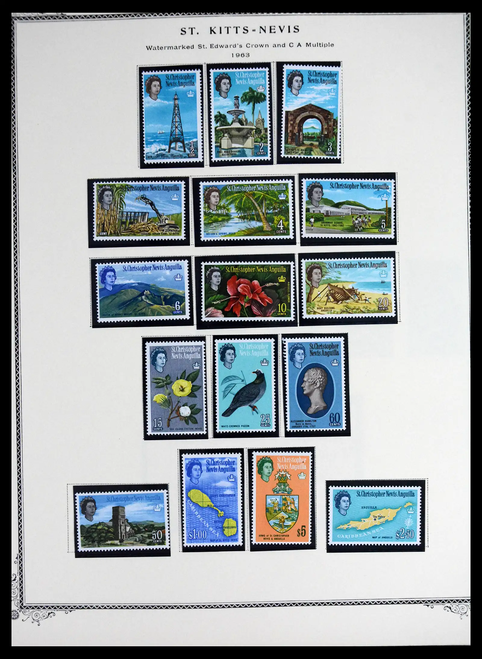 41651 0019 - Stamp collection 41651 St. Kitts-Nevis 1903-1974.