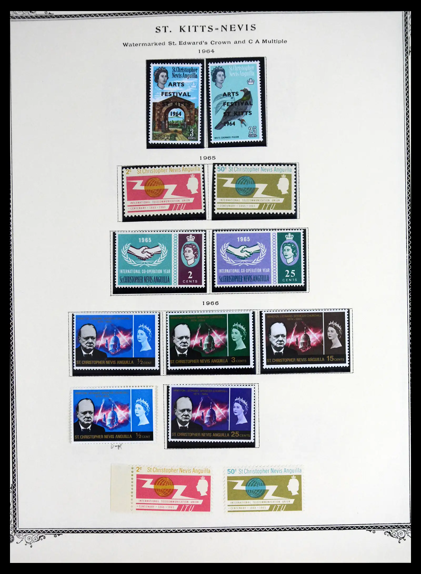 41651 0024 - Stamp collection 41651 St. Kitts-Nevis 1903-1974.