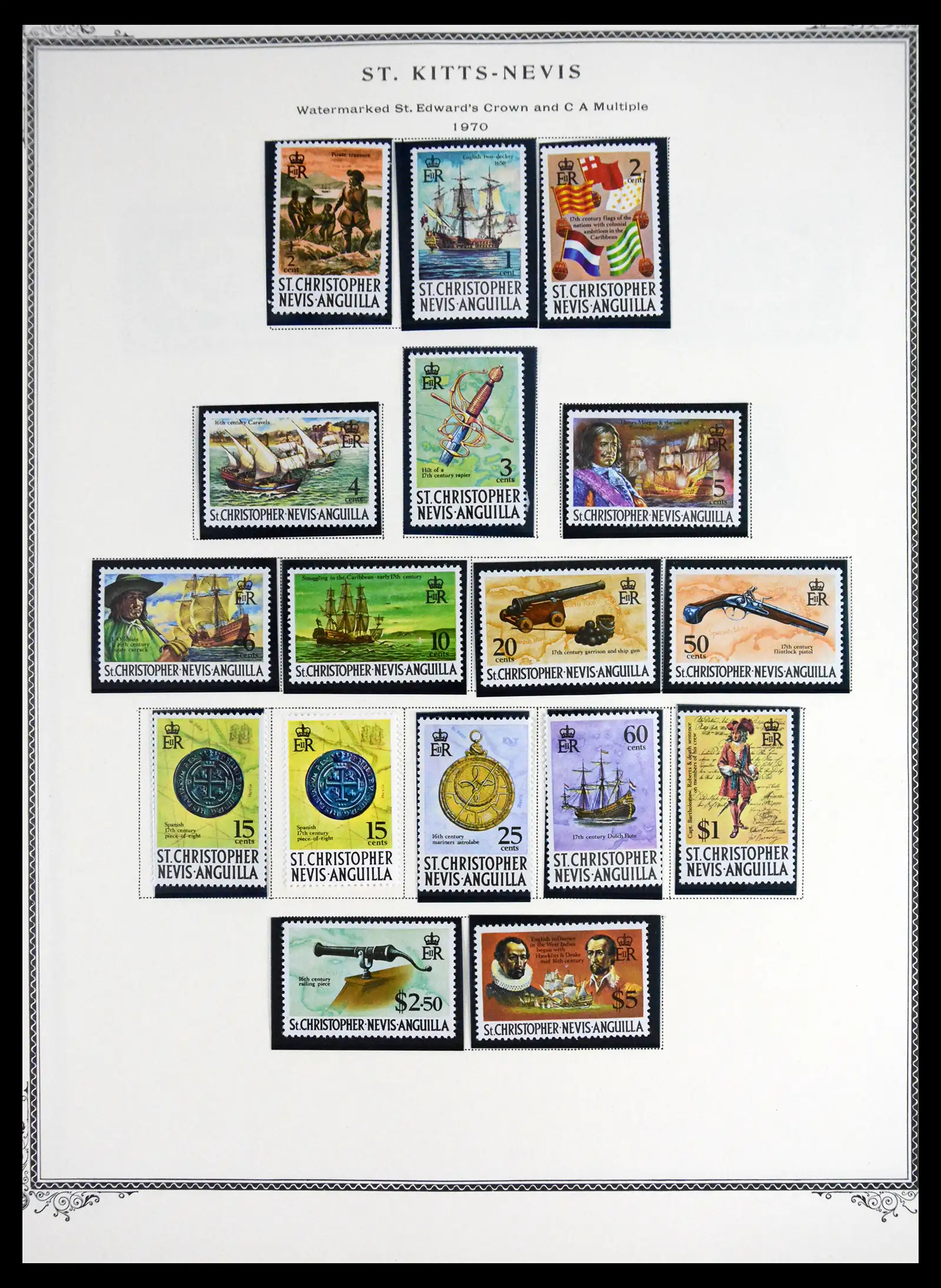 41651 0030 - Stamp collection 41651 St. Kitts-Nevis 1903-1974.