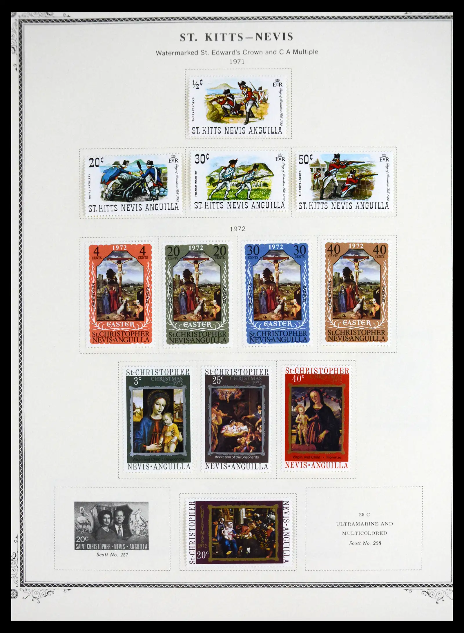 41651 0033 - Stamp collection 41651 St. Kitts-Nevis 1903-1974.
