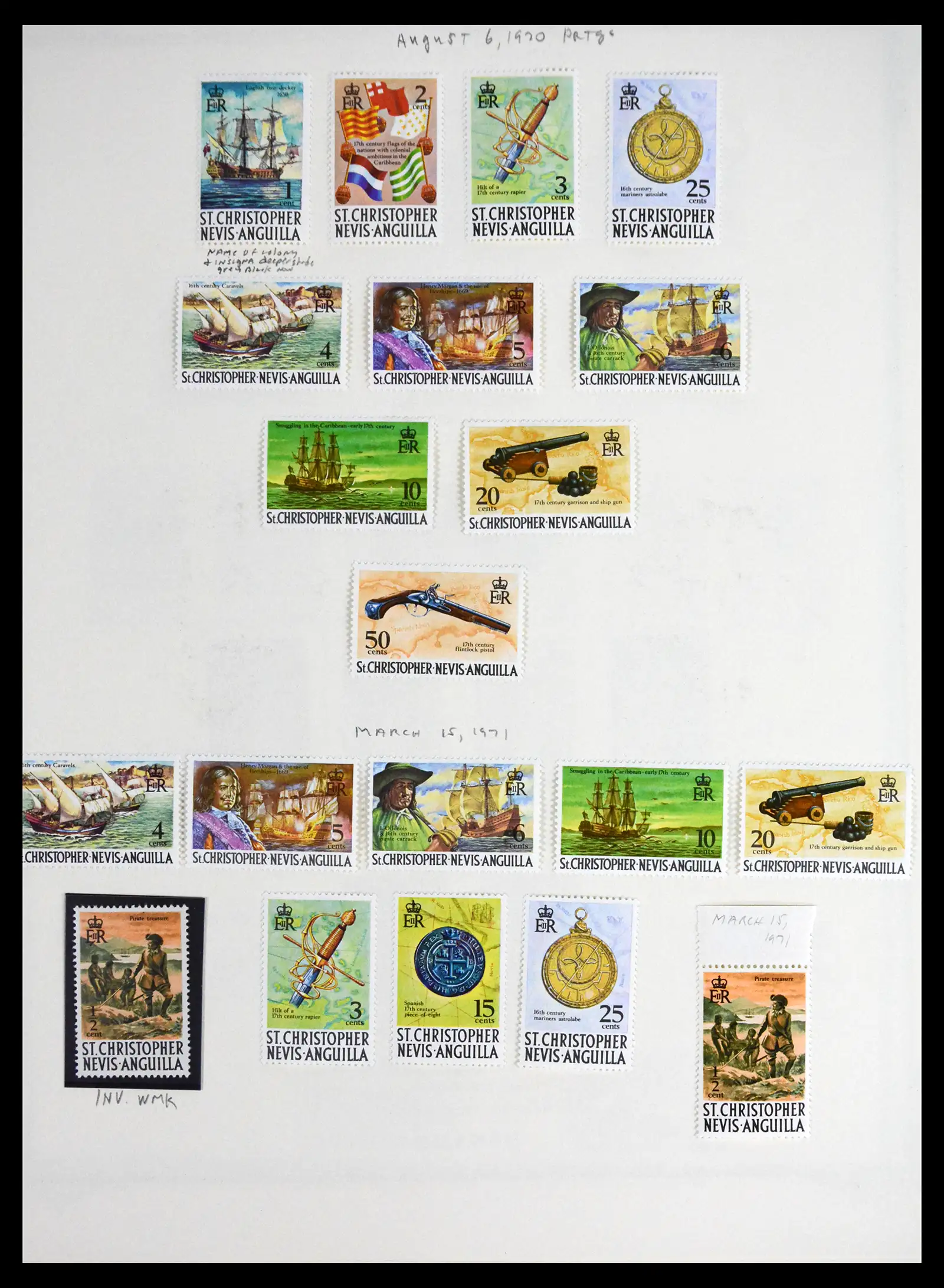 41651 0035 - Stamp collection 41651 St. Kitts-Nevis 1903-1974.