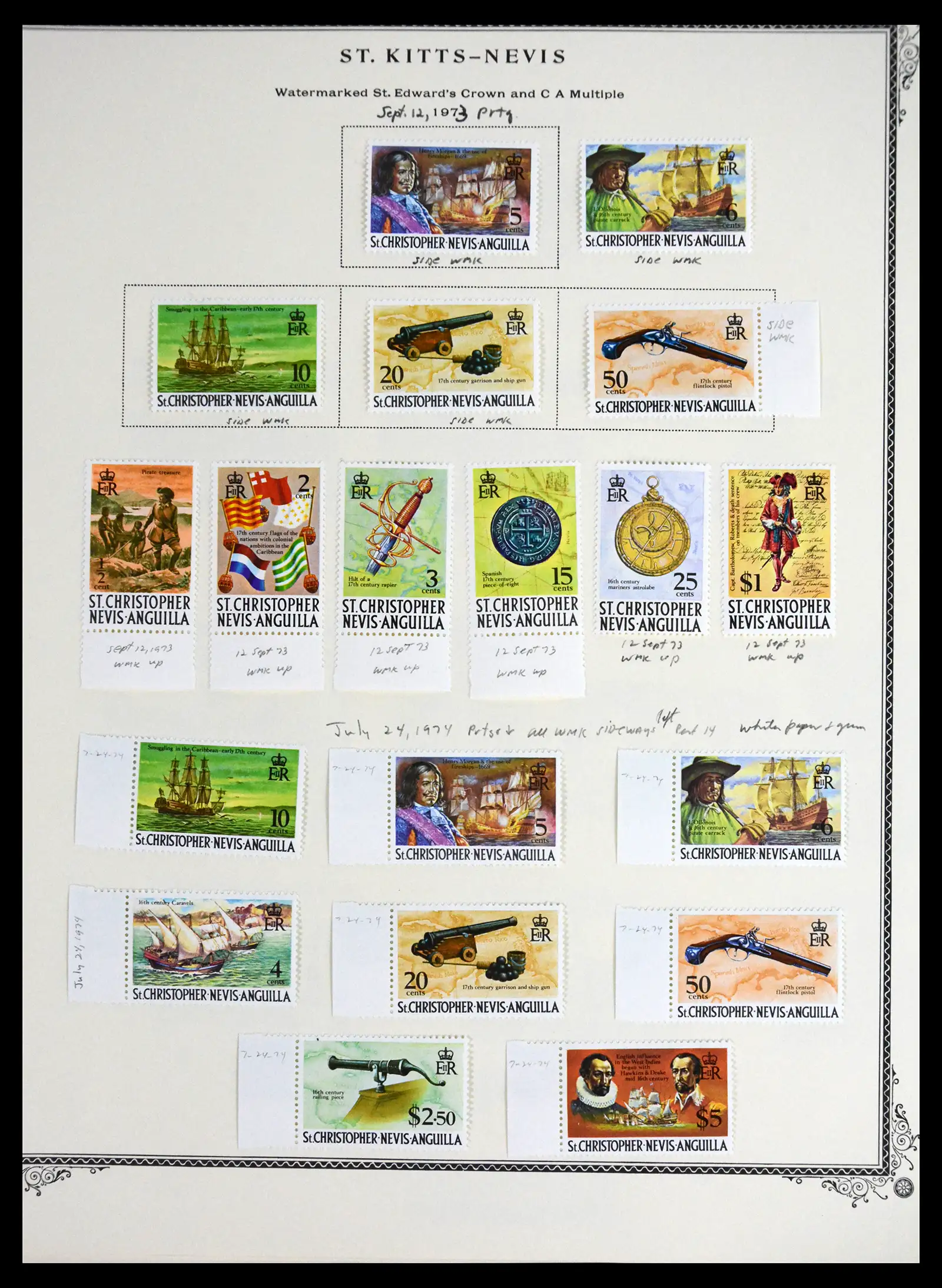 41651 0036 - Stamp collection 41651 St. Kitts-Nevis 1903-1974.