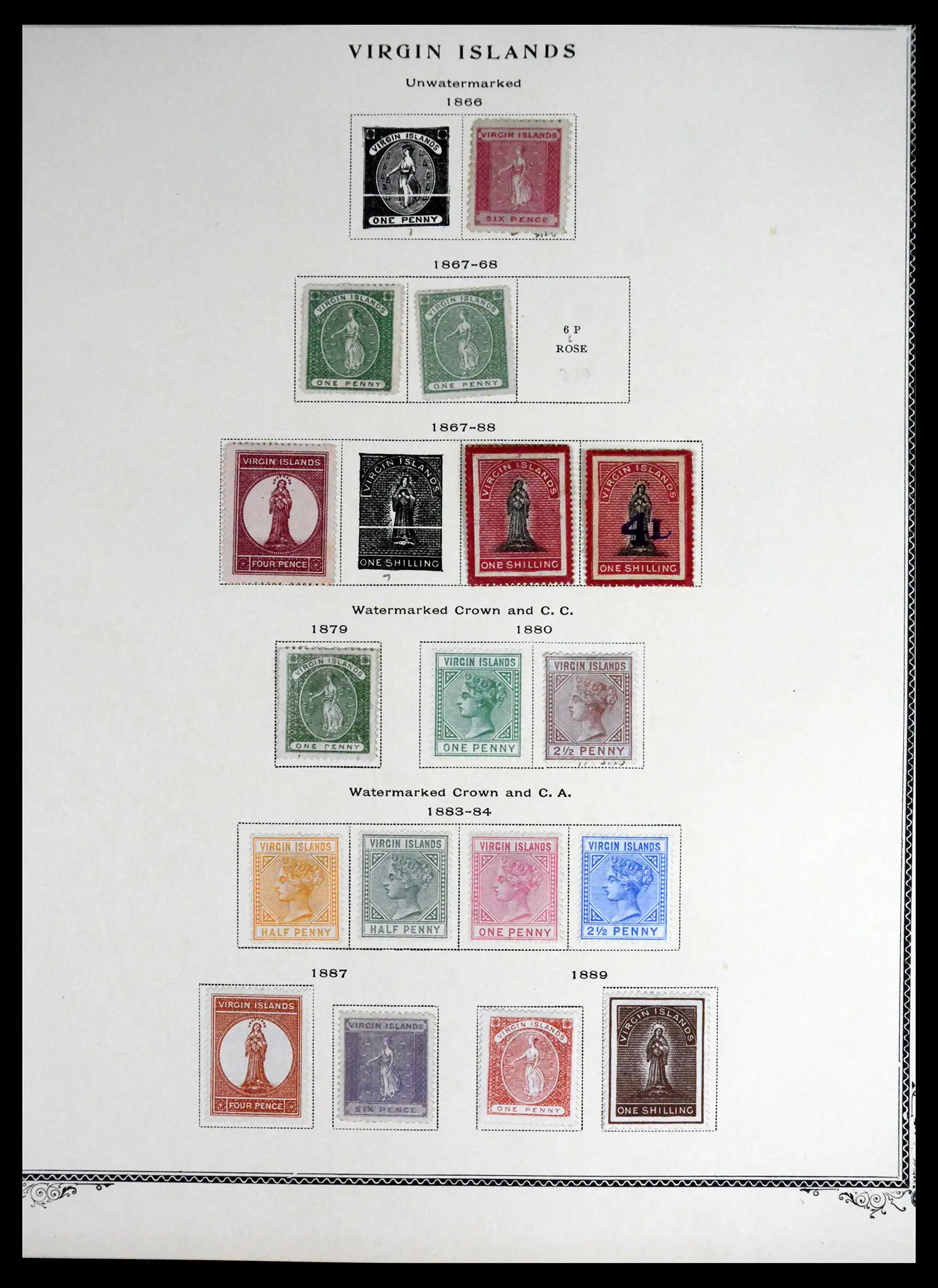 41652 0001 - Stamp collection 41652 British Virgin Islands 1866-1971.