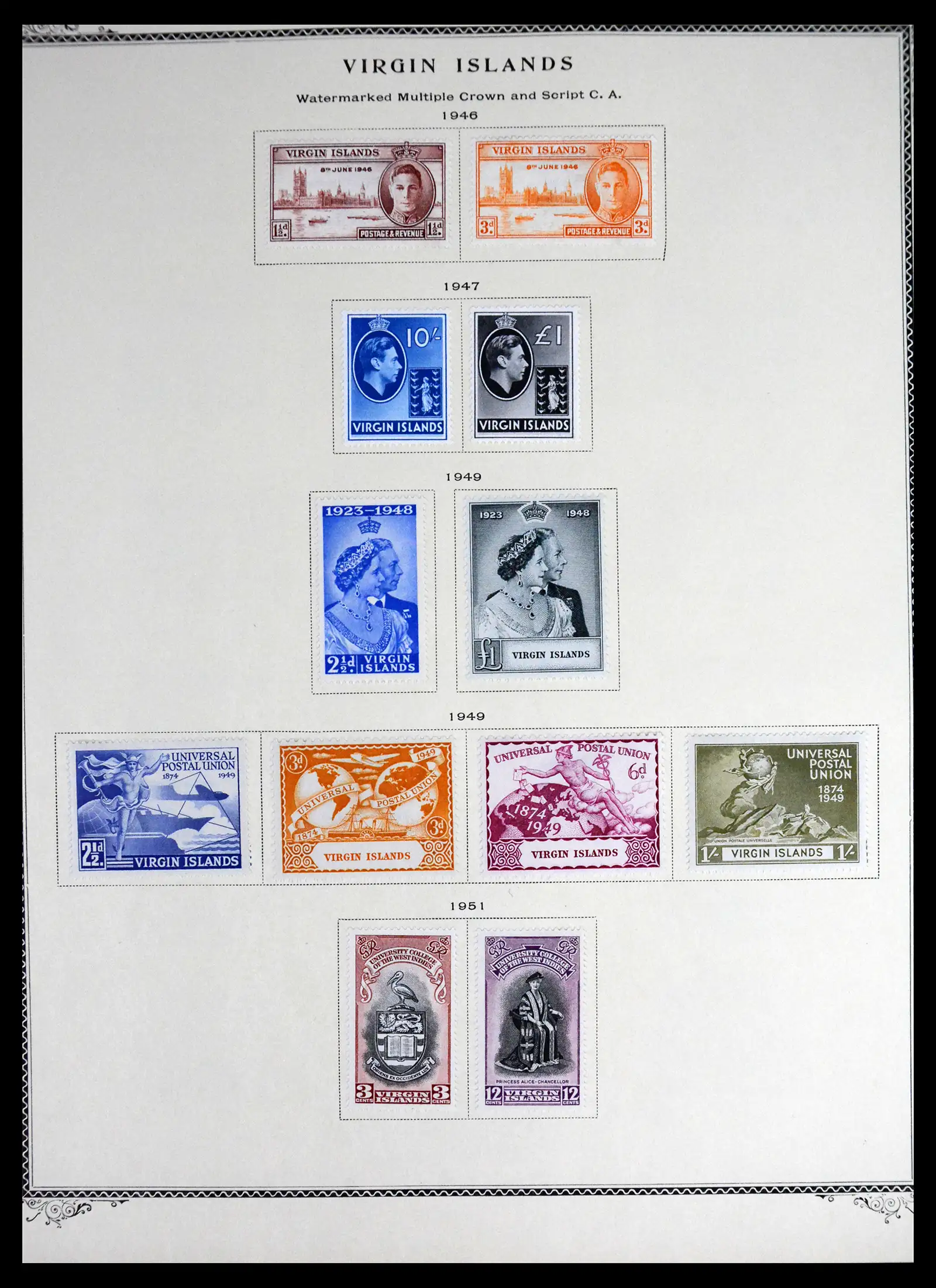 41652 0005 - Stamp collection 41652 British Virgin Islands 1866-1971.