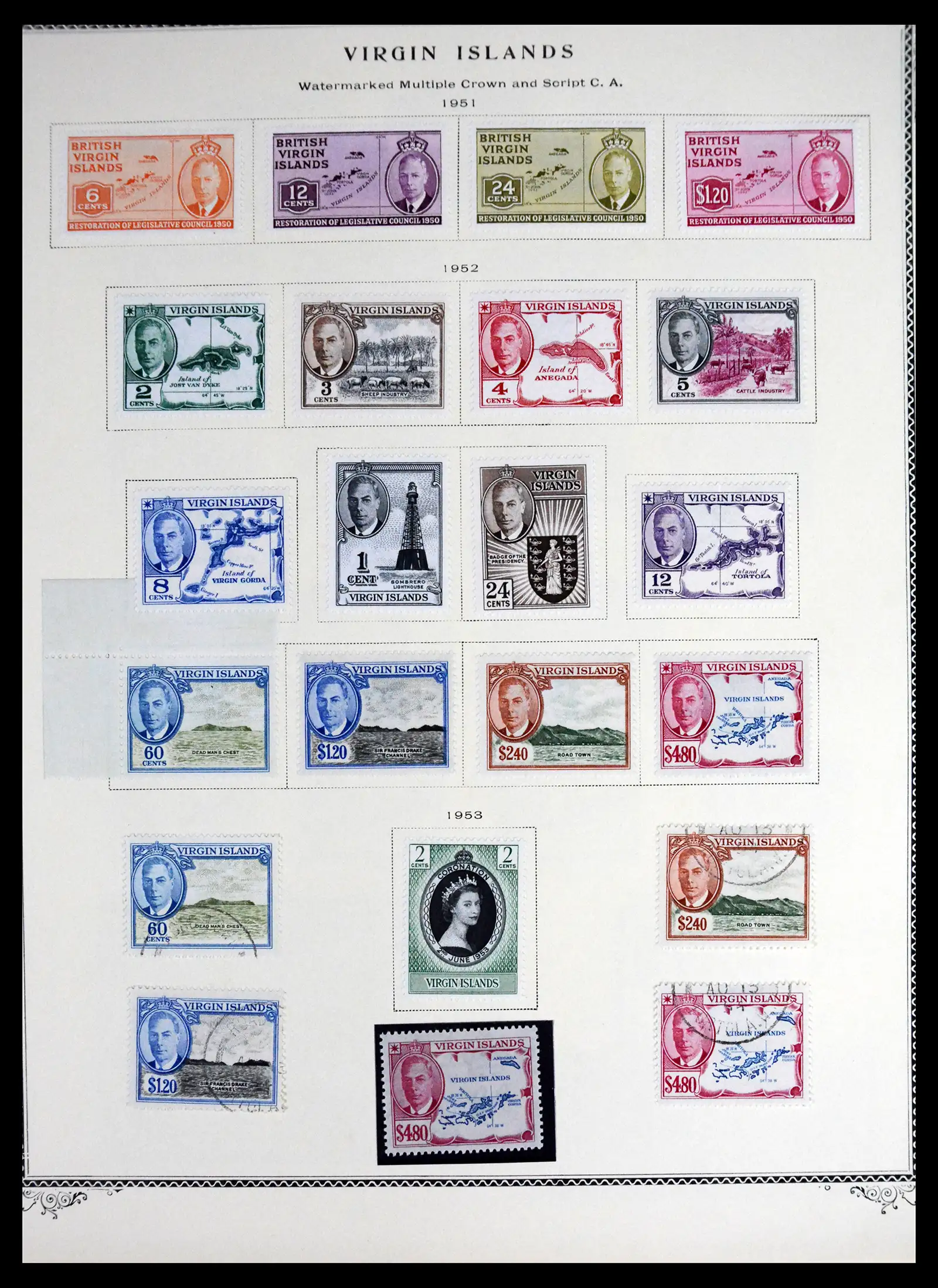 41652 0006 - Stamp collection 41652 British Virgin Islands 1866-1971.