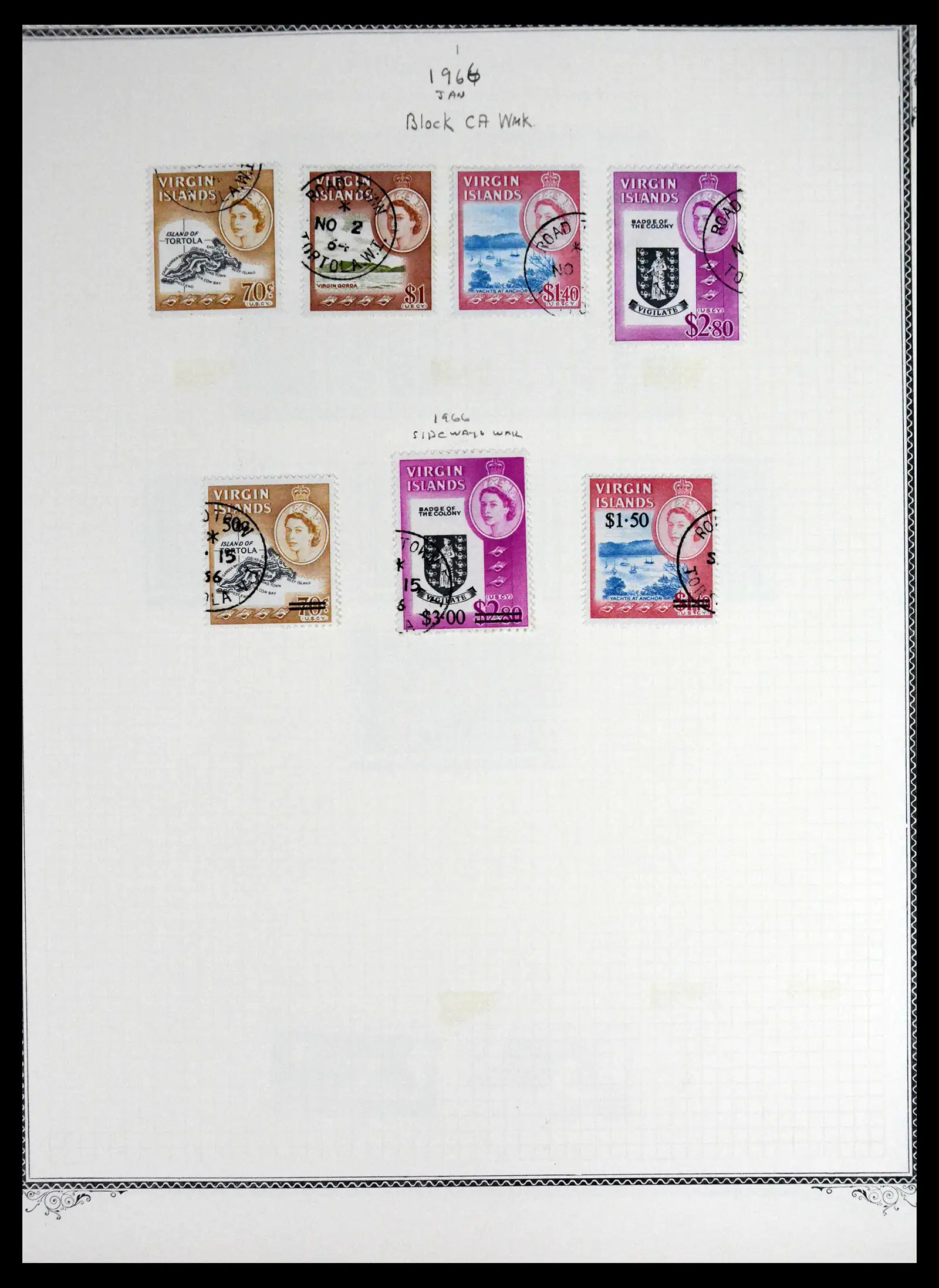 41652 0014 - Stamp collection 41652 British Virgin Islands 1866-1971.