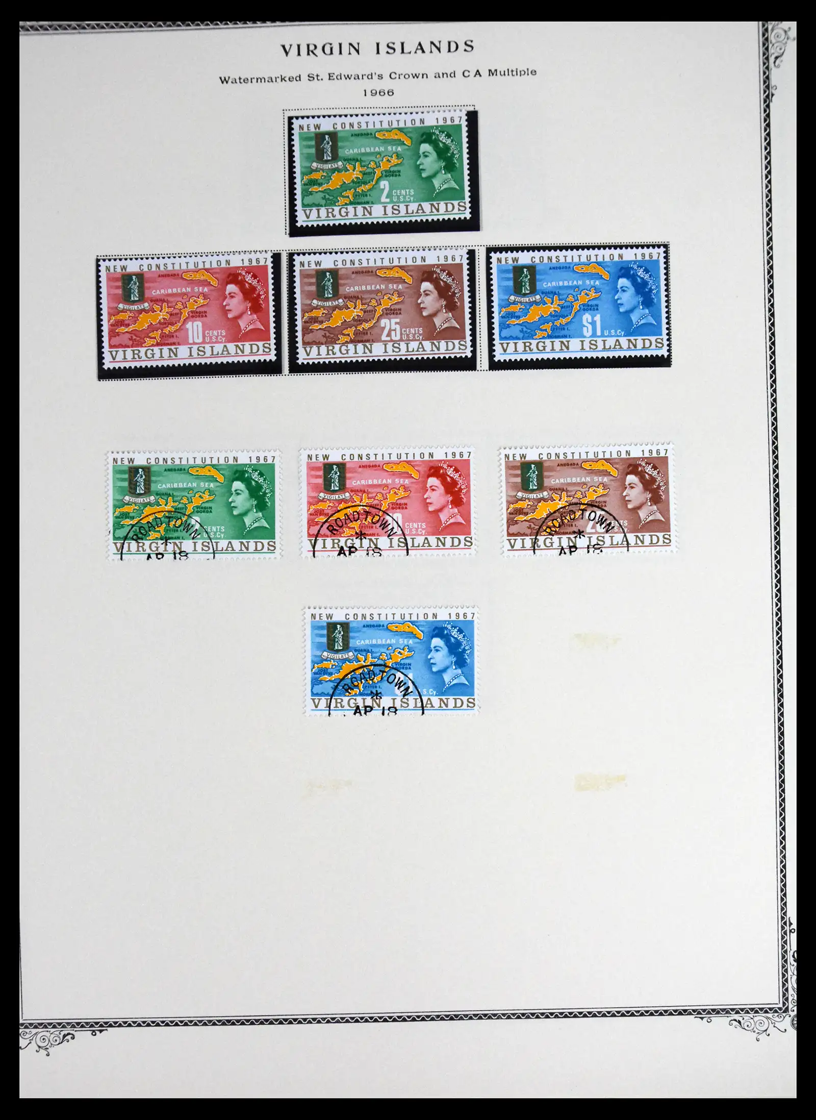 41652 0021 - Stamp collection 41652 British Virgin Islands 1866-1971.