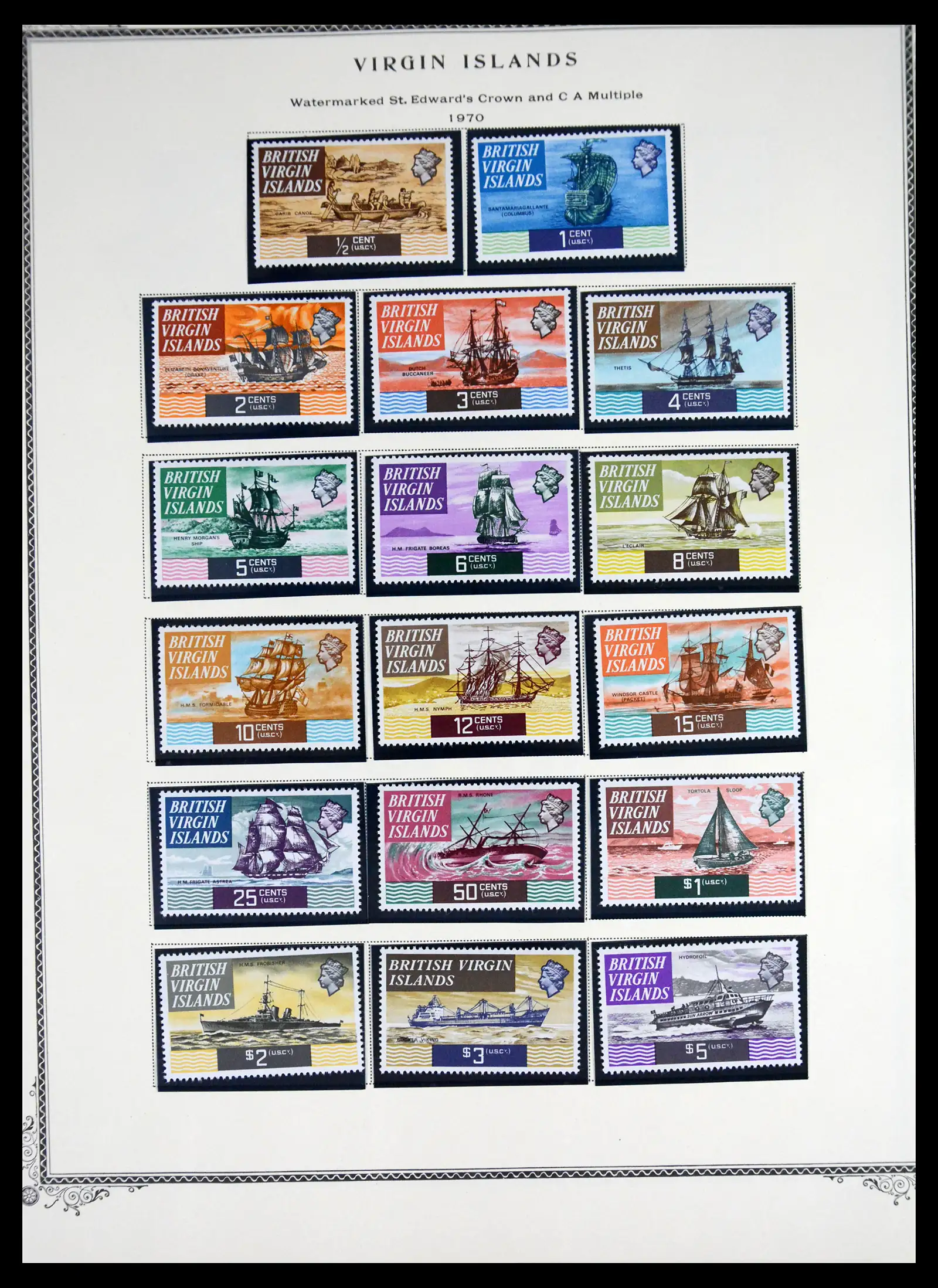 41652 0025 - Stamp collection 41652 British Virgin Islands 1866-1971.