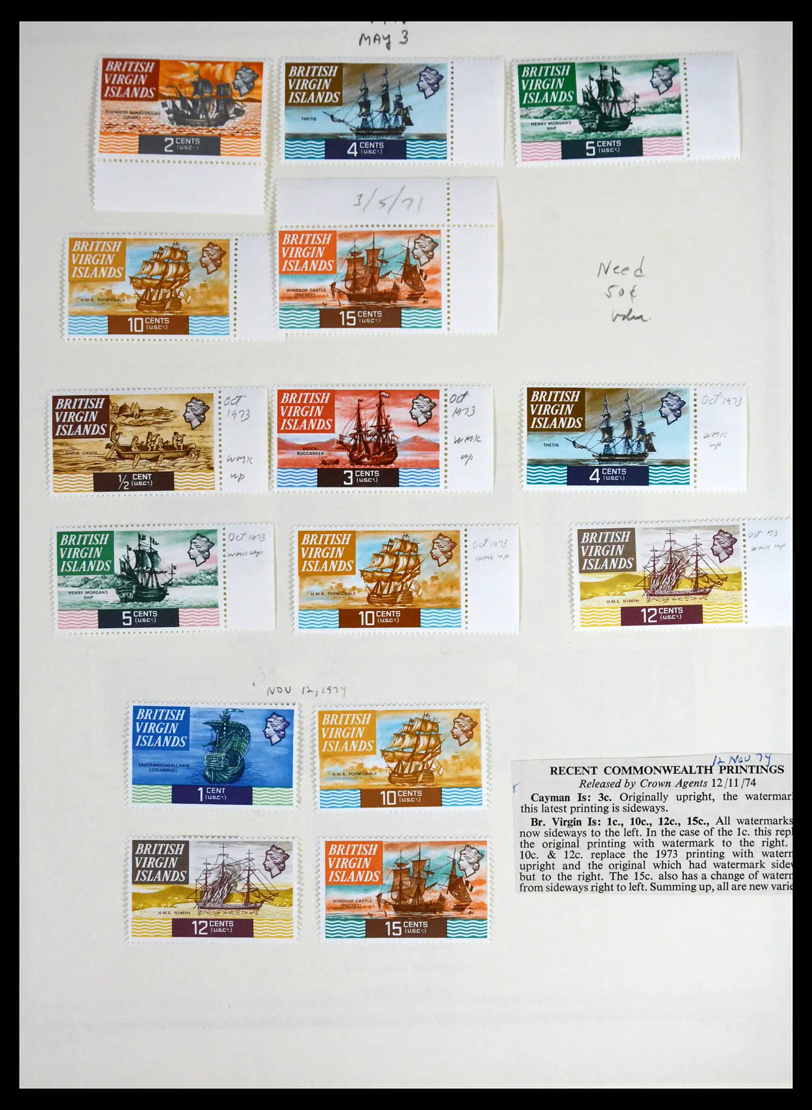 41652 0027 - Stamp collection 41652 British Virgin Islands 1866-1971.