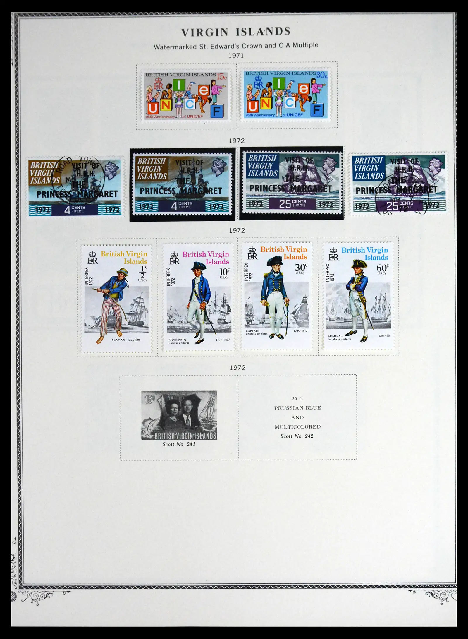 41652 0029 - Stamp collection 41652 British Virgin Islands 1866-1971.