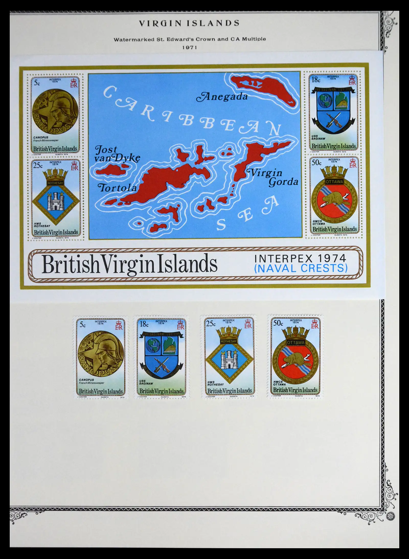 41652 0030 - Stamp collection 41652 British Virgin Islands 1866-1971.