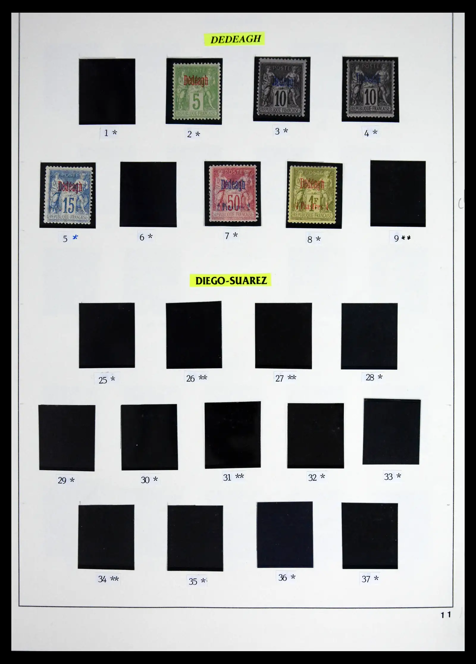 41653 0008 - Stamp collection 41653 French colonies classics 1892-1910.