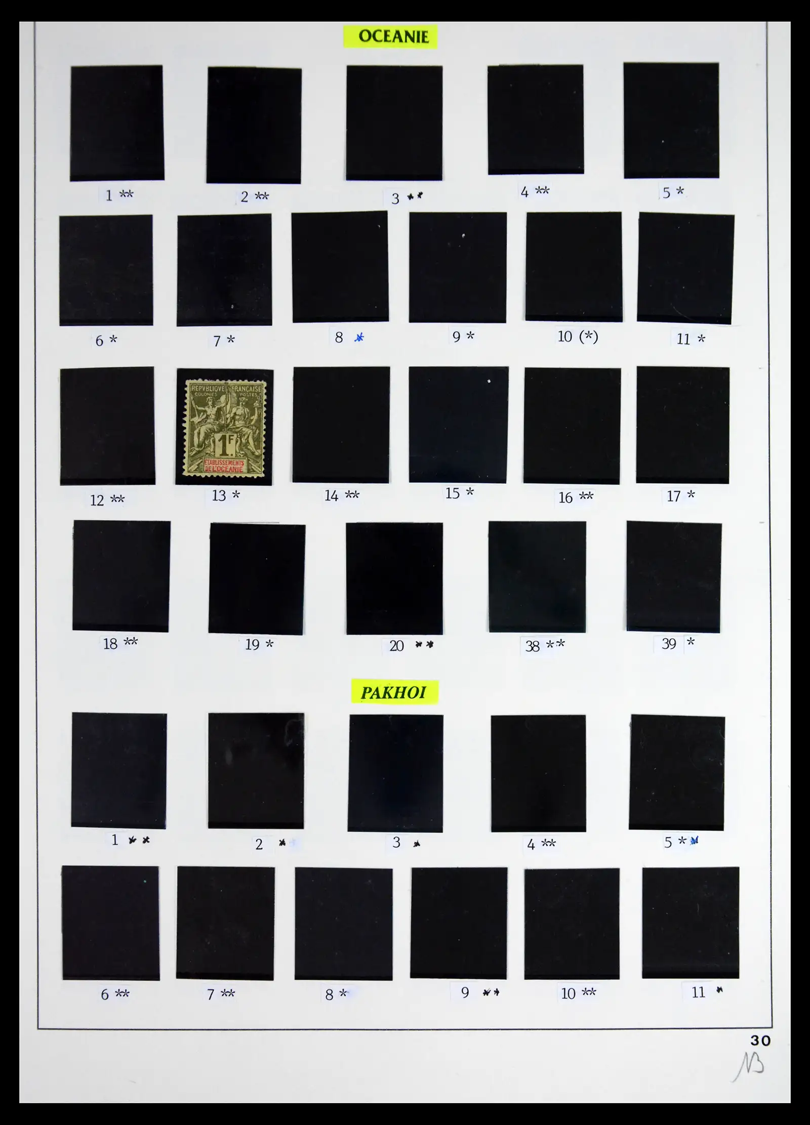 41653 0019 - Stamp collection 41653 French colonies classics 1892-1910.