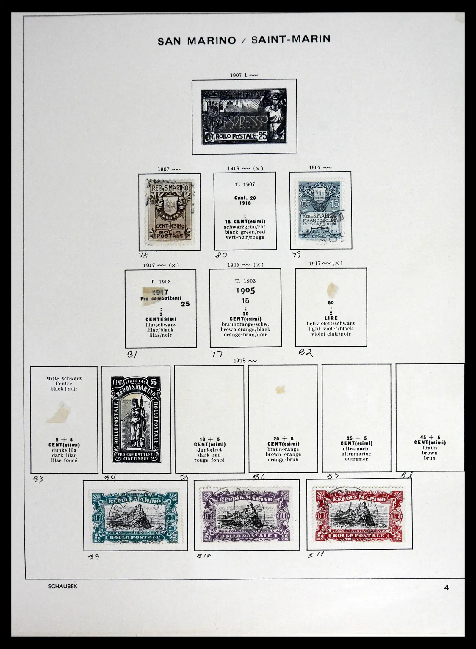 41654 0004 - Stamp collection 41654 San Marino 1877-1970.