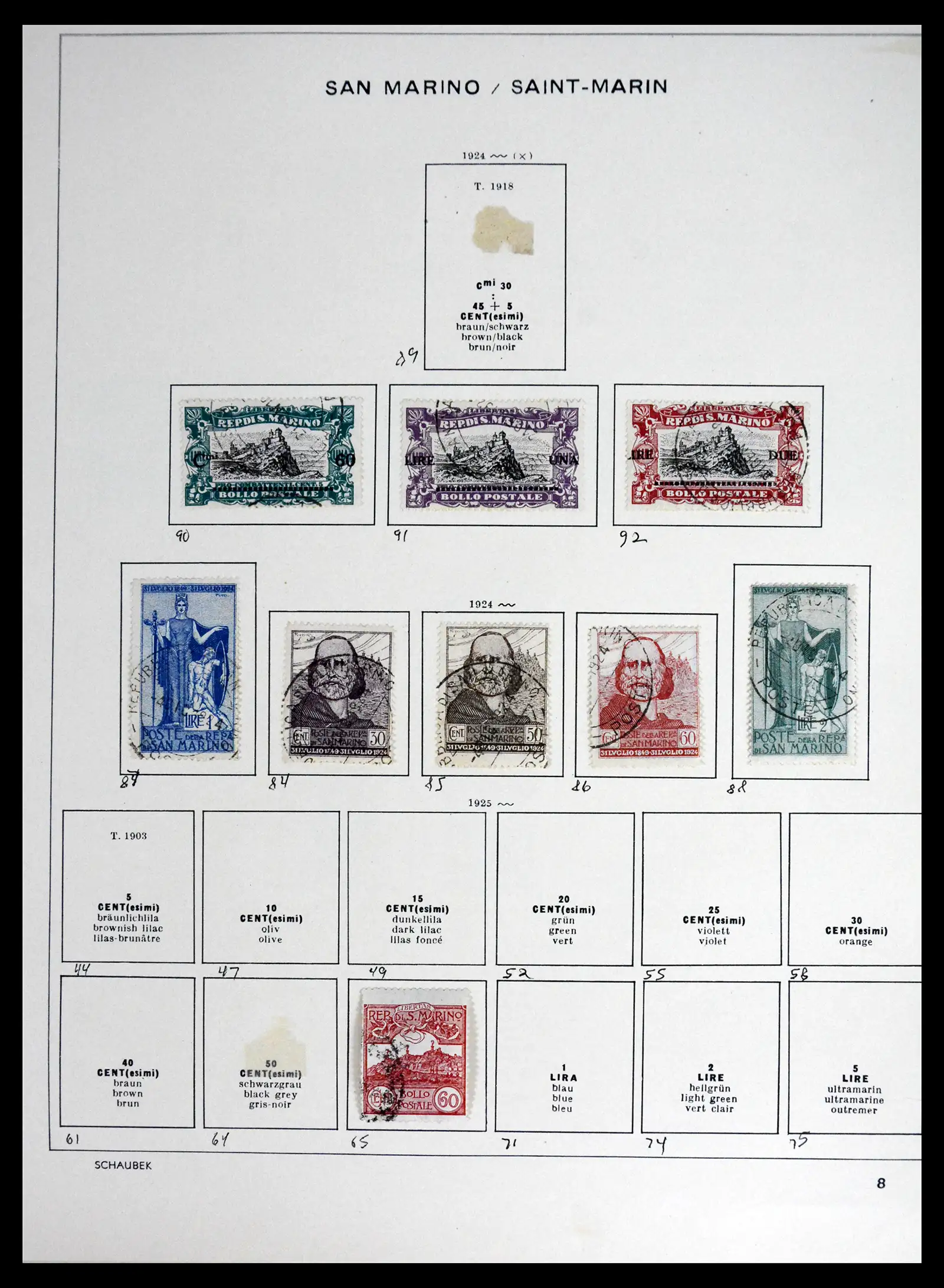 41654 0007 - Stamp collection 41654 San Marino 1877-1970.