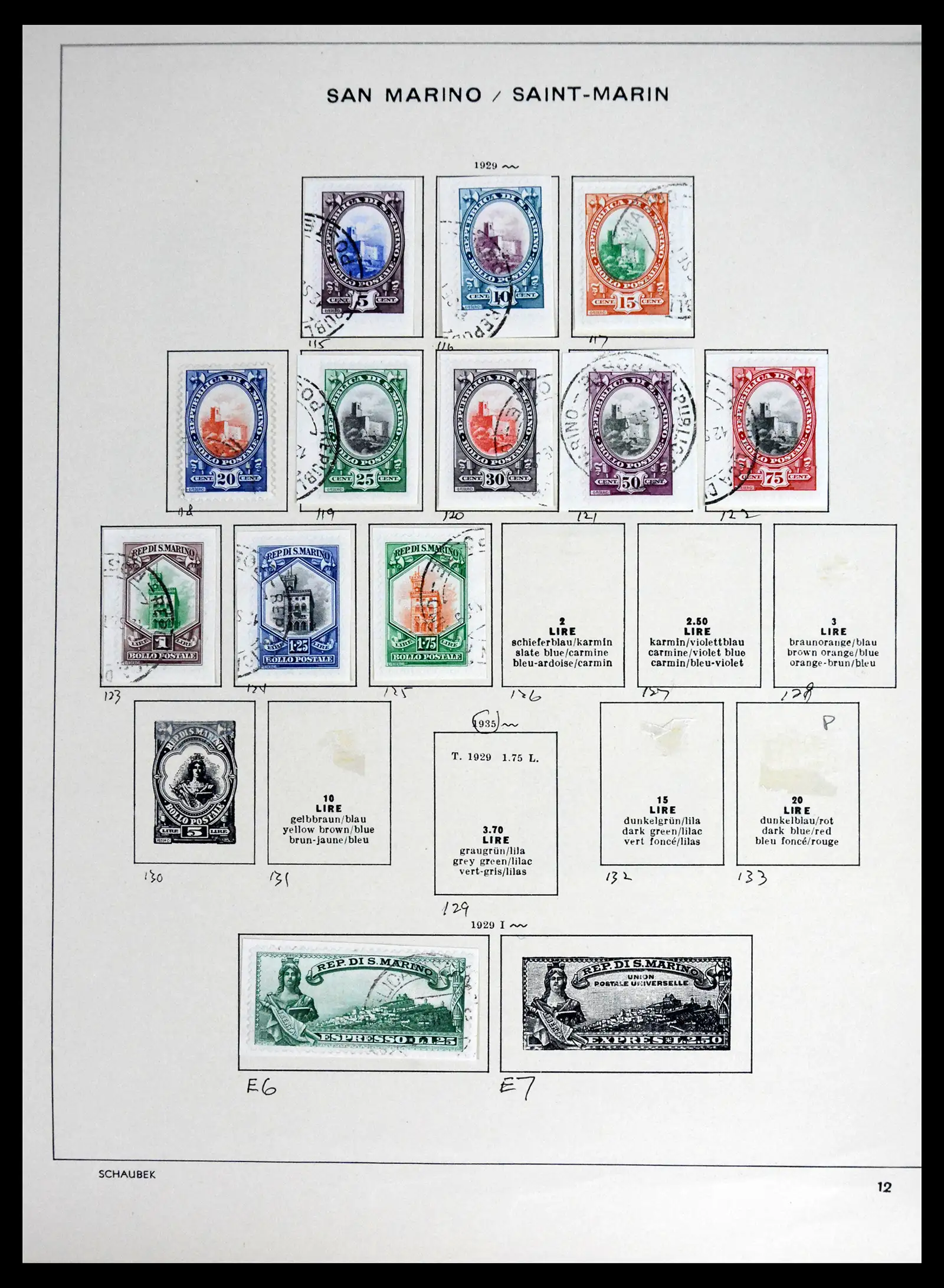 41654 0010 - Stamp collection 41654 San Marino 1877-1970.