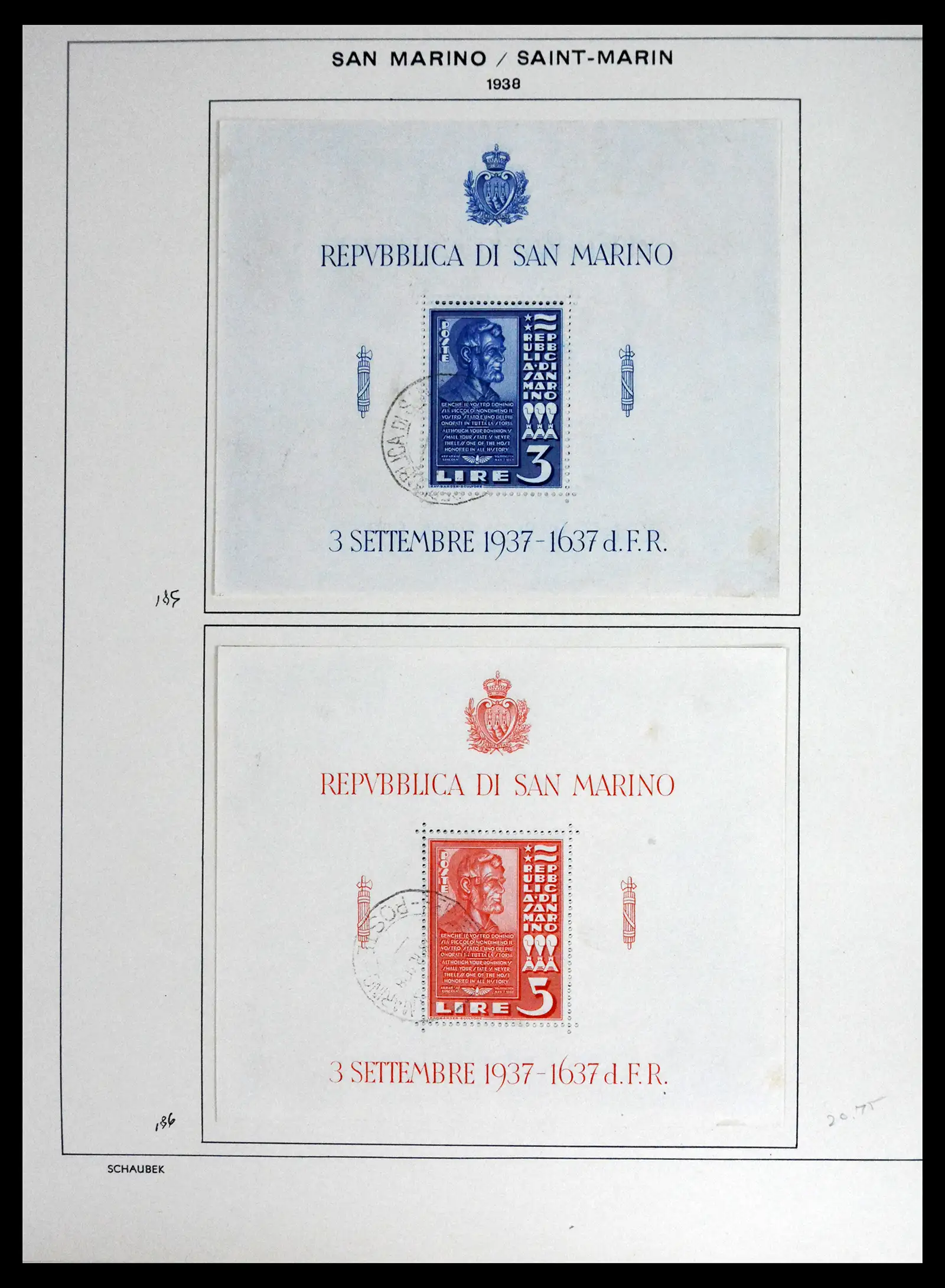 41654 0014 - Stamp collection 41654 San Marino 1877-1970.