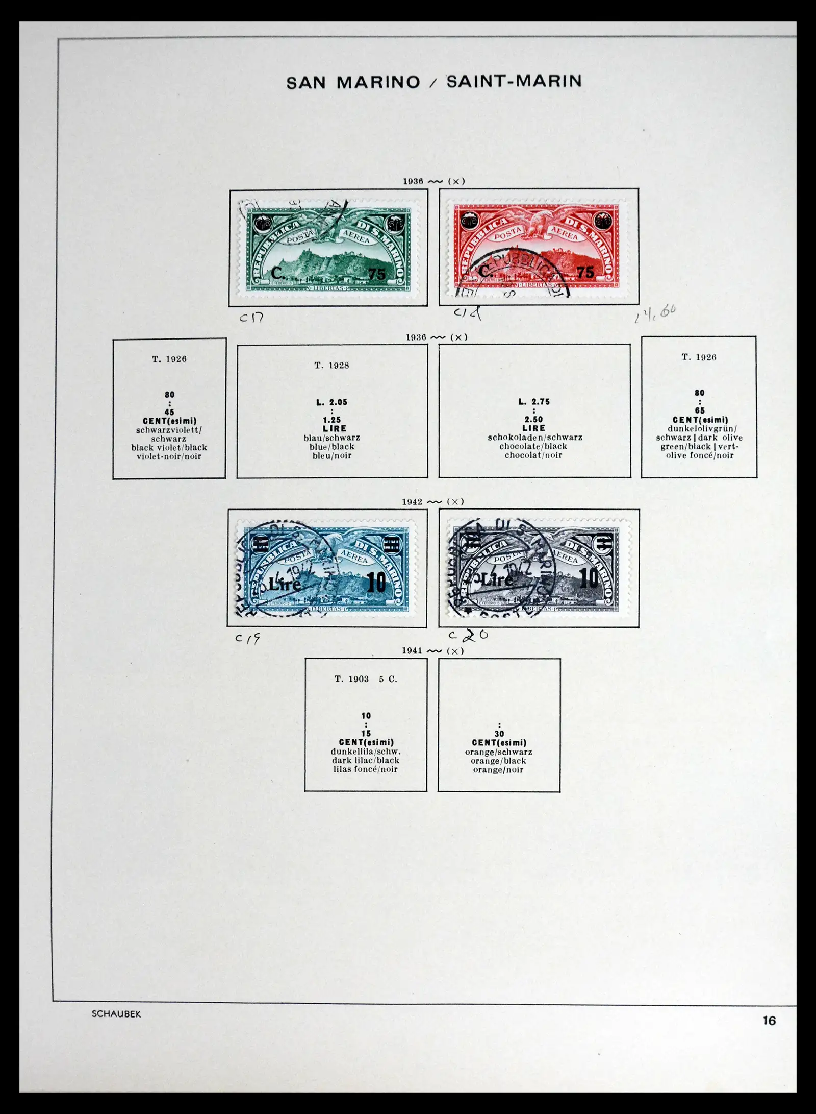 41654 0015 - Stamp collection 41654 San Marino 1877-1970.