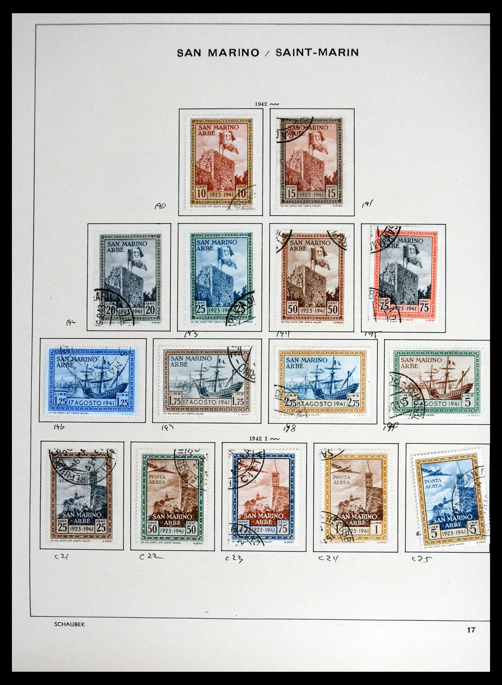 41654 0016 - Stamp collection 41654 San Marino 1877-1970.