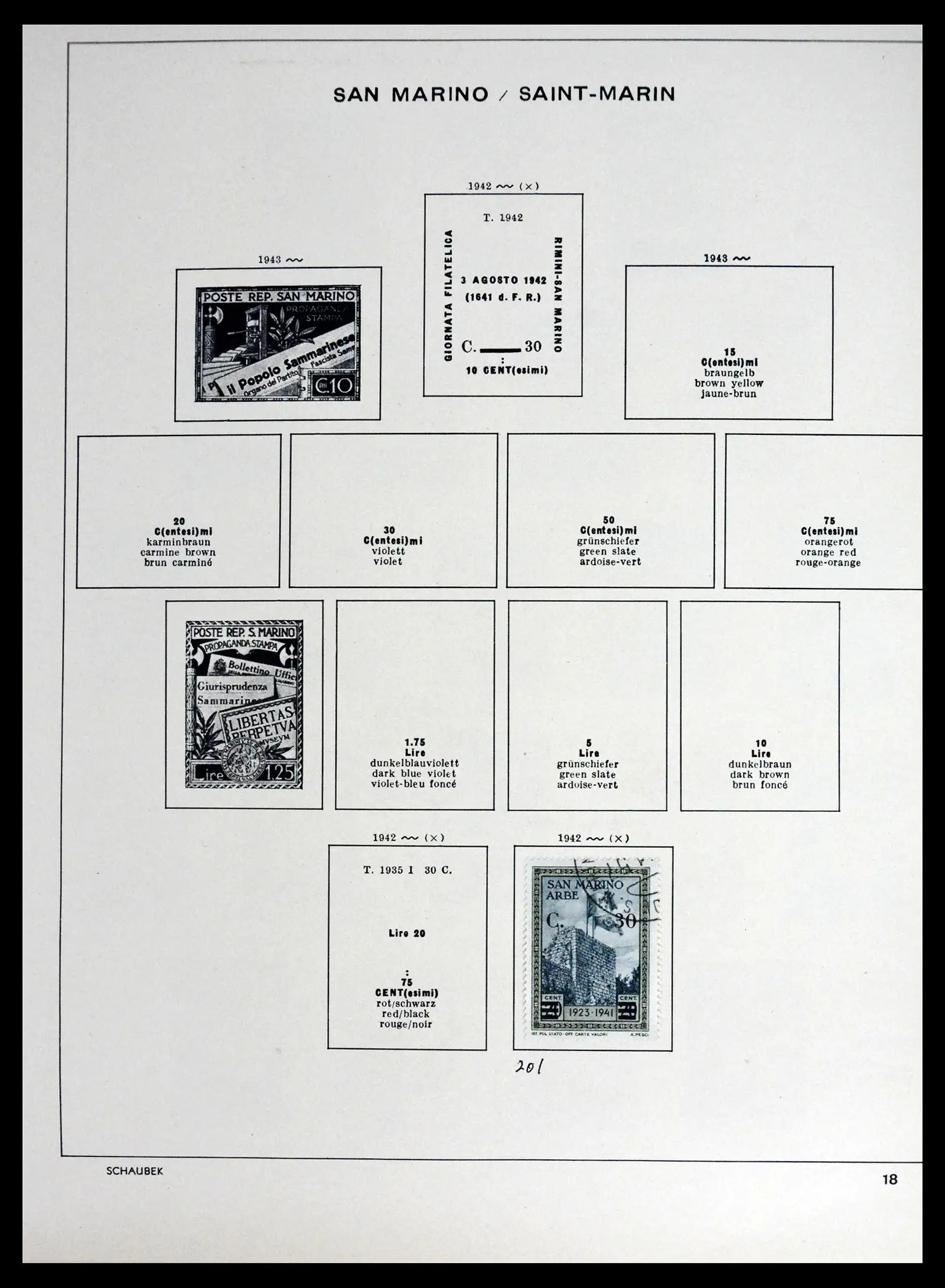 41654 0017 - Stamp collection 41654 San Marino 1877-1970.