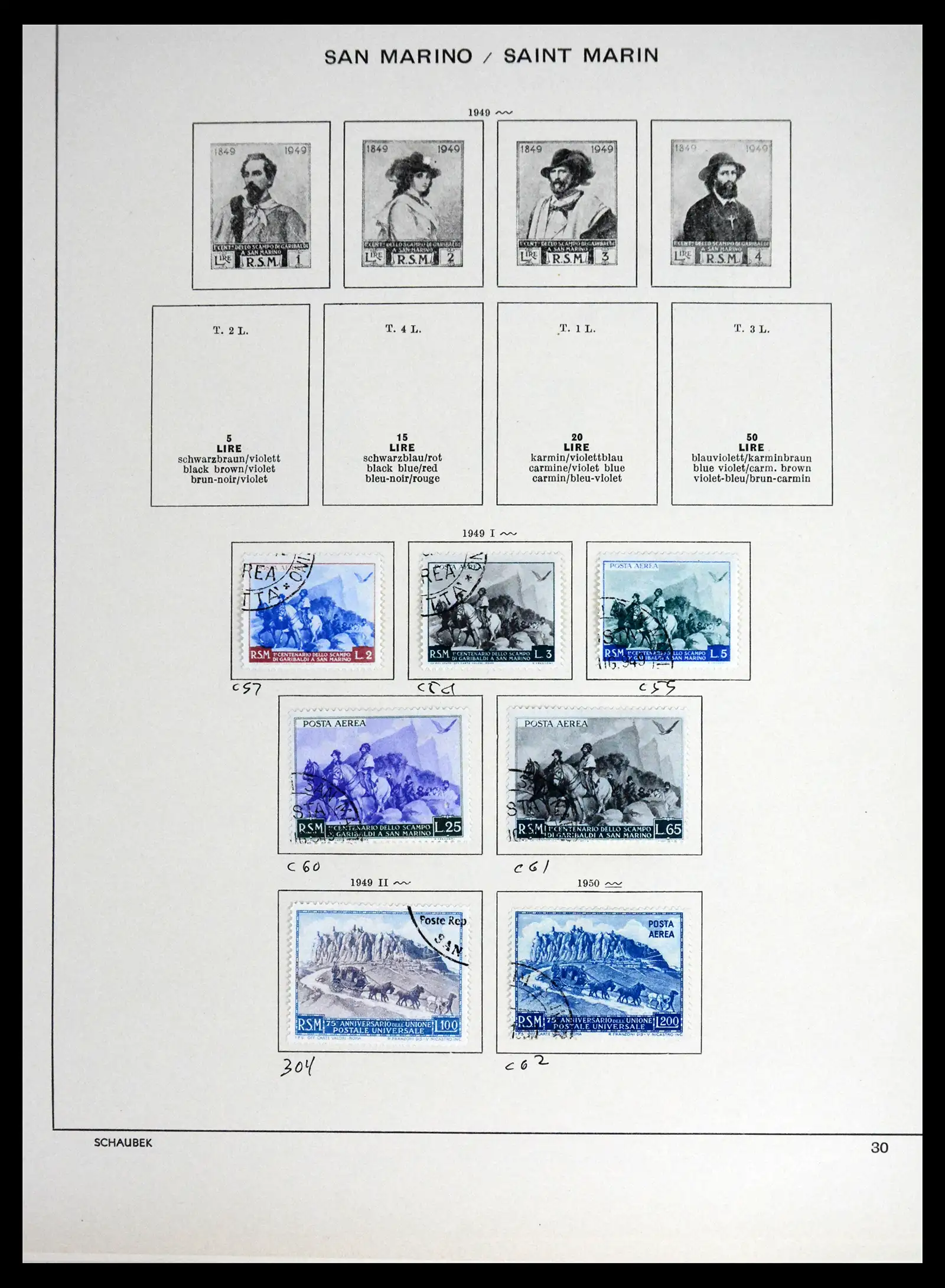 41654 0025 - Postzegelverzameling 41654 San Marino 1877-1970.