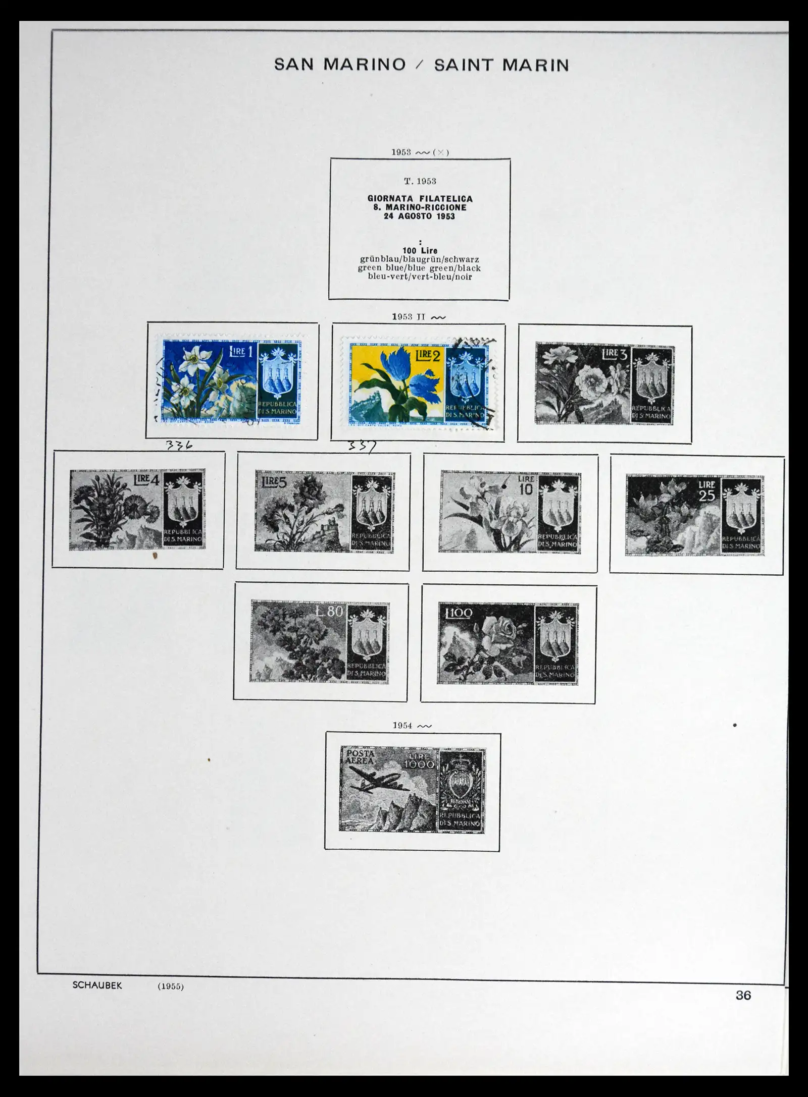 41654 0030 - Postzegelverzameling 41654 San Marino 1877-1970.