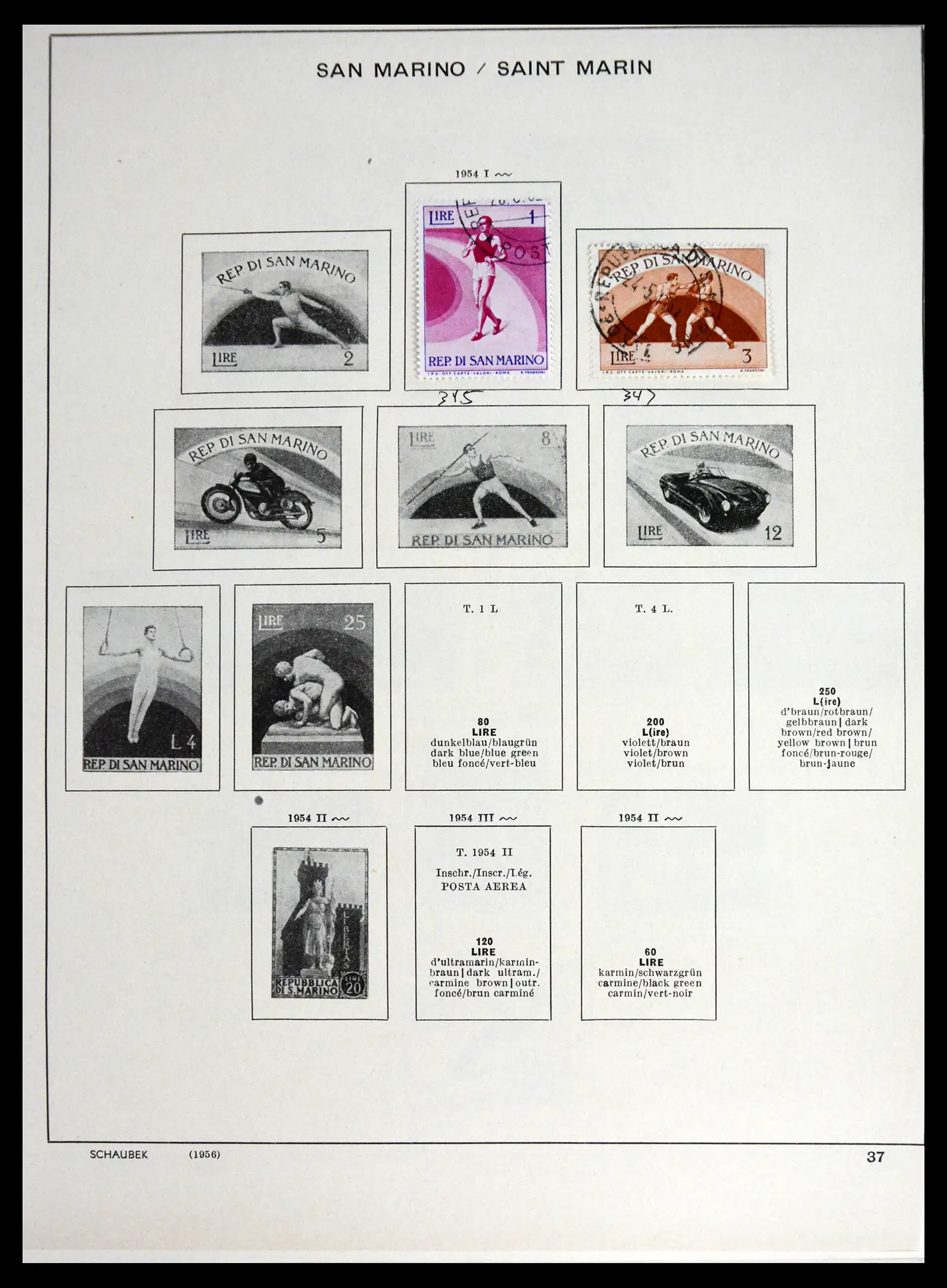 41654 0031 - Postzegelverzameling 41654 San Marino 1877-1970.