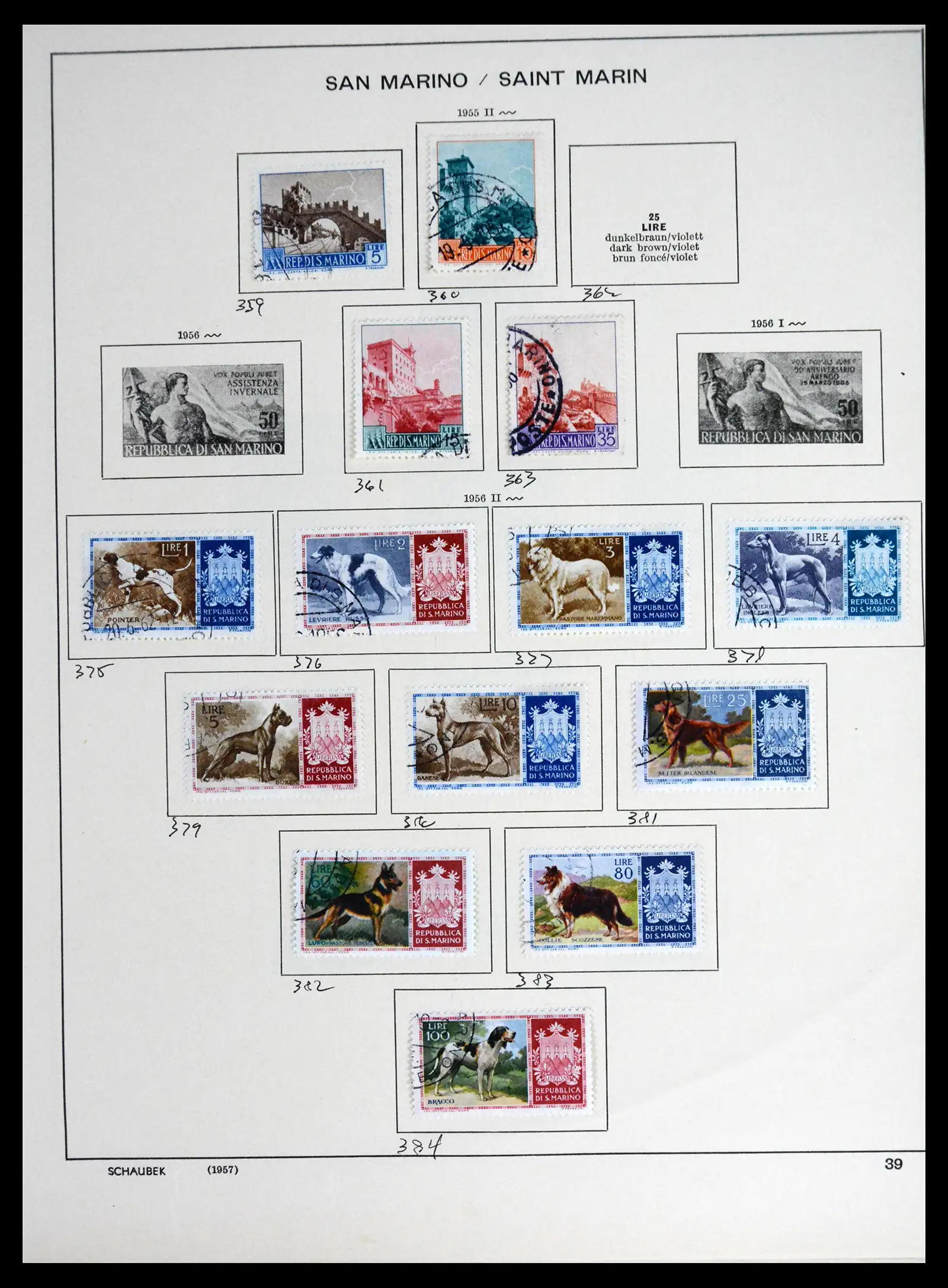 41654 0033 - Postzegelverzameling 41654 San Marino 1877-1970.