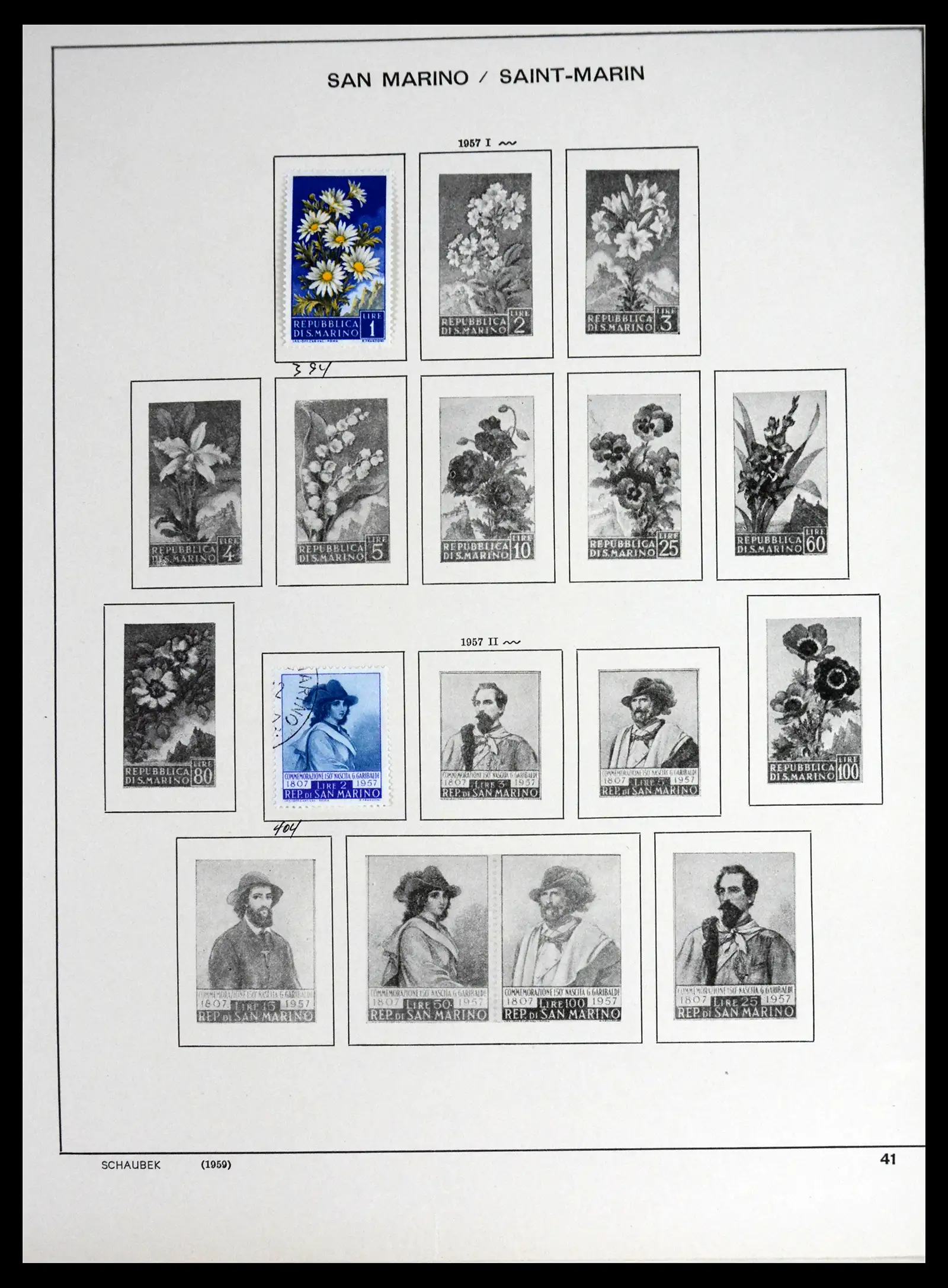 41654 0035 - Postzegelverzameling 41654 San Marino 1877-1970.