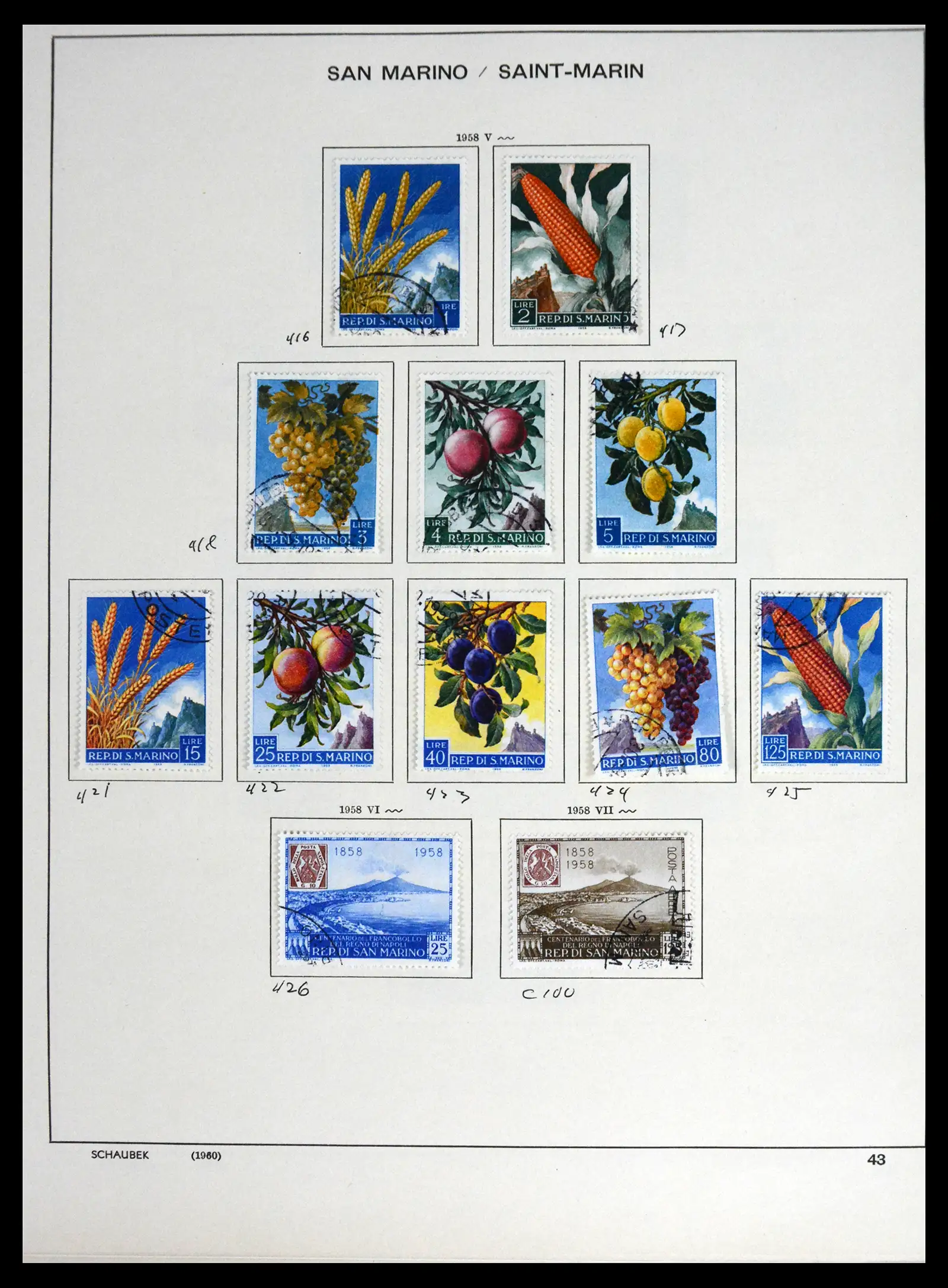 41654 0037 - Postzegelverzameling 41654 San Marino 1877-1970.