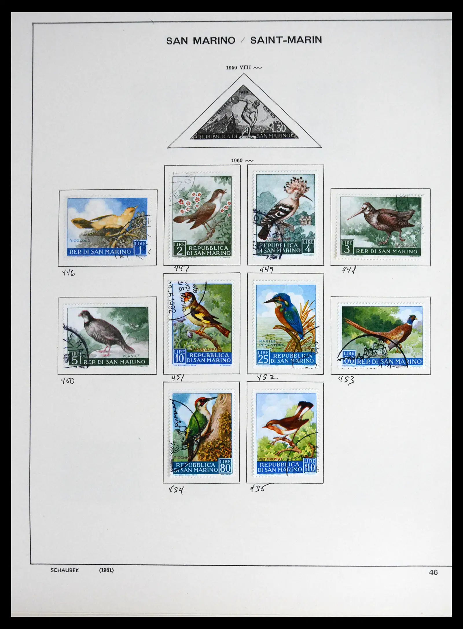 41654 0040 - Postzegelverzameling 41654 San Marino 1877-1970.