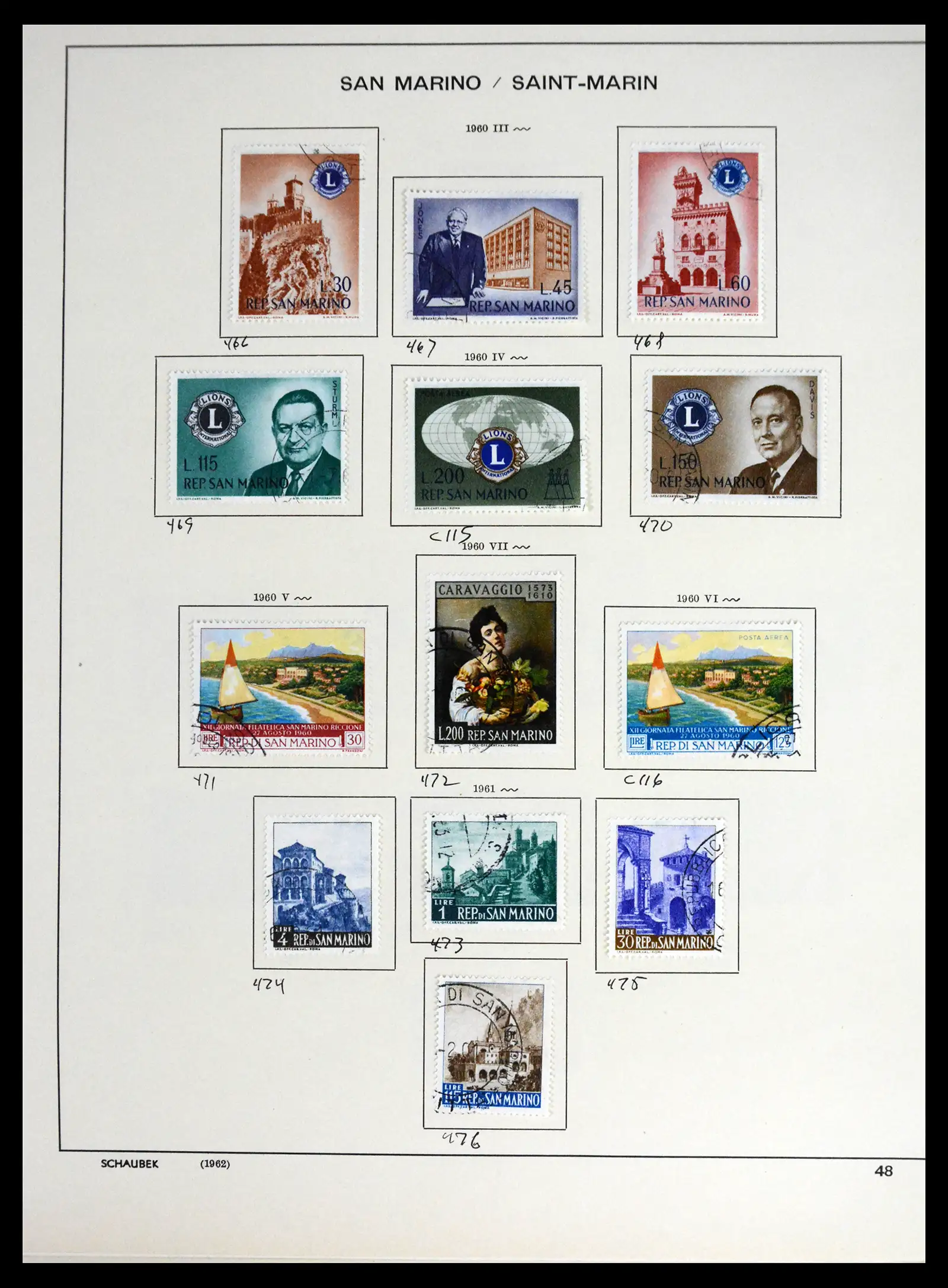 41654 0044 - Postzegelverzameling 41654 San Marino 1877-1970.