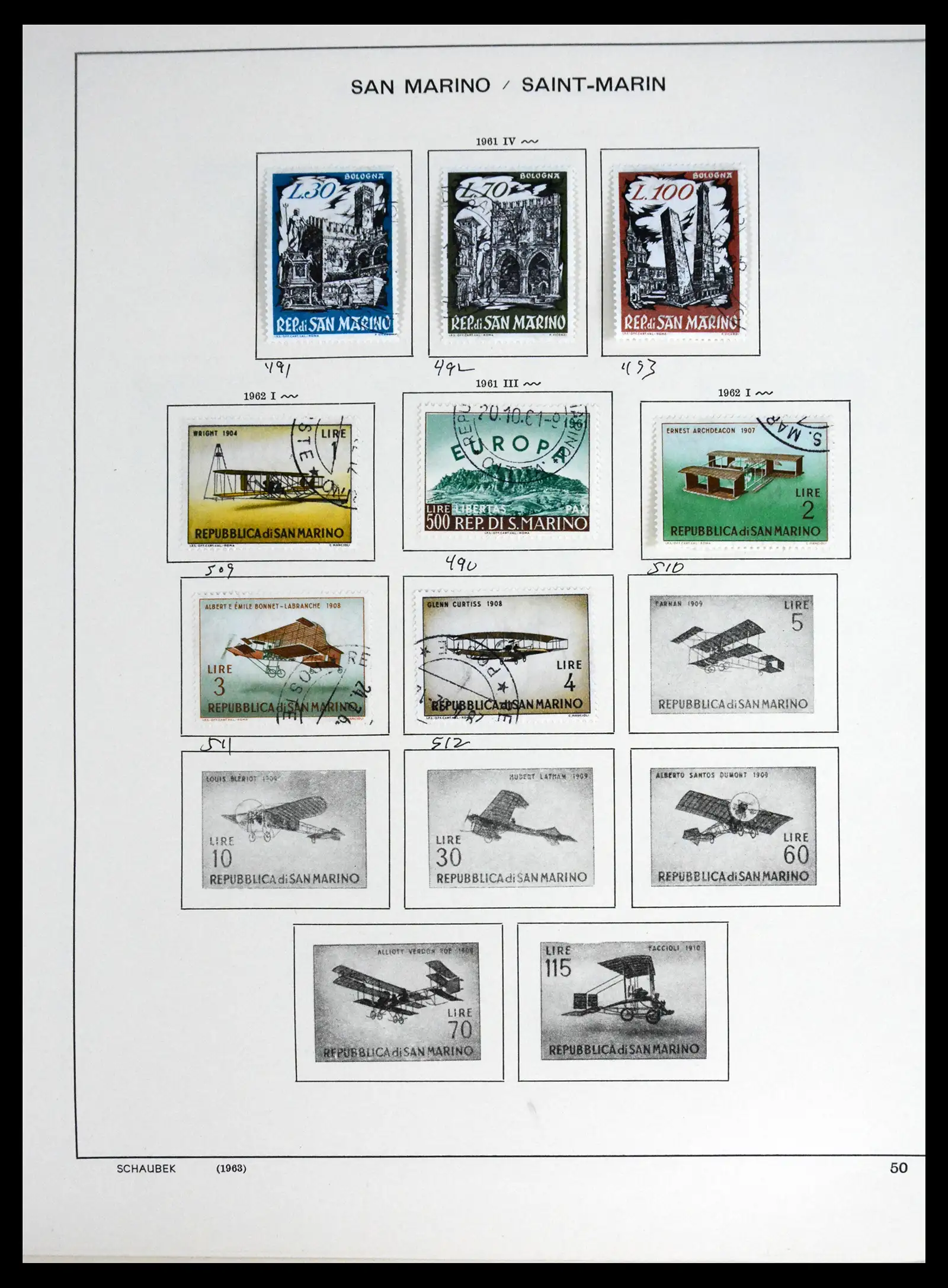 41654 0046 - Postzegelverzameling 41654 San Marino 1877-1970.