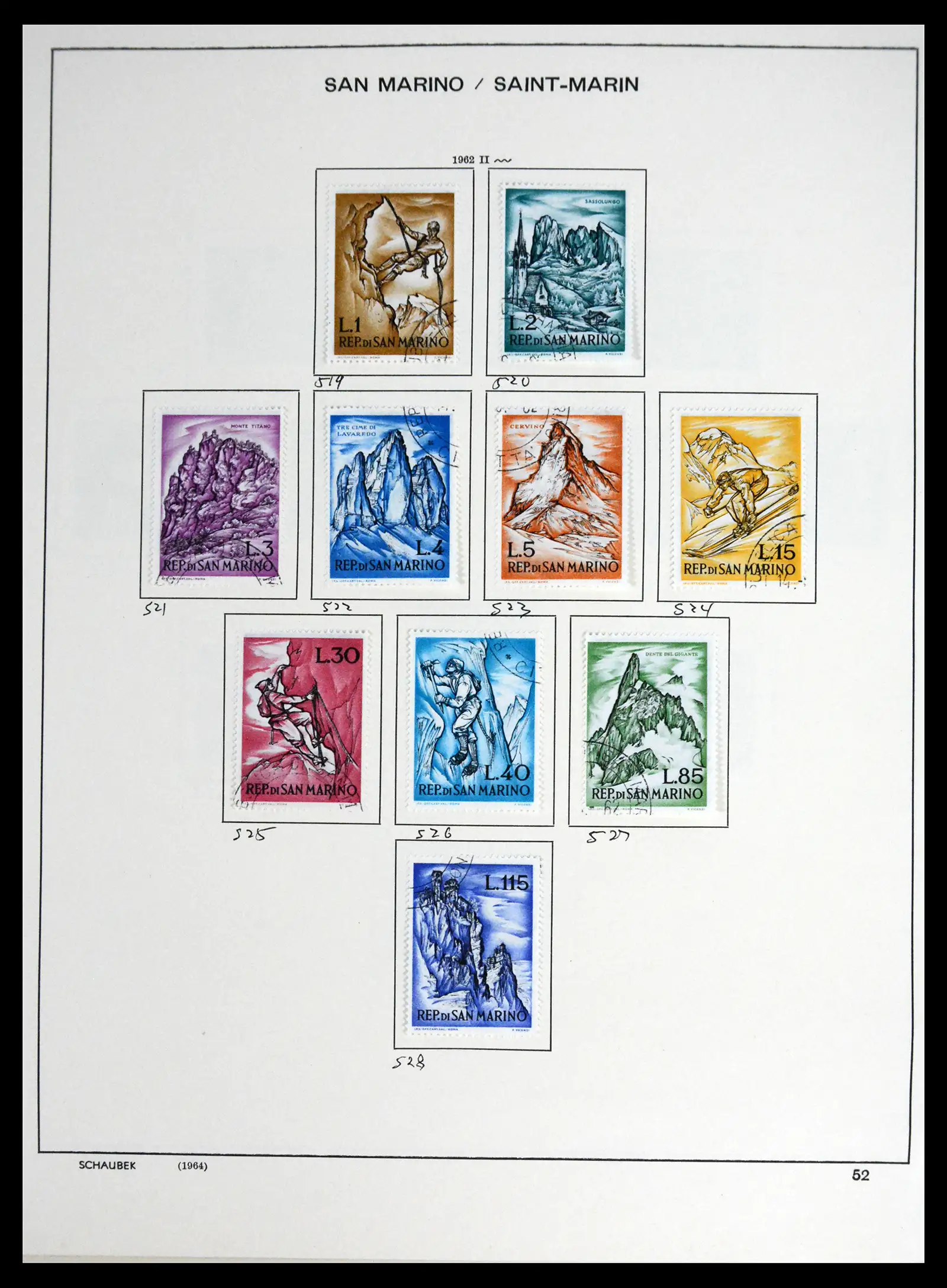 41654 0048 - Postzegelverzameling 41654 San Marino 1877-1970.