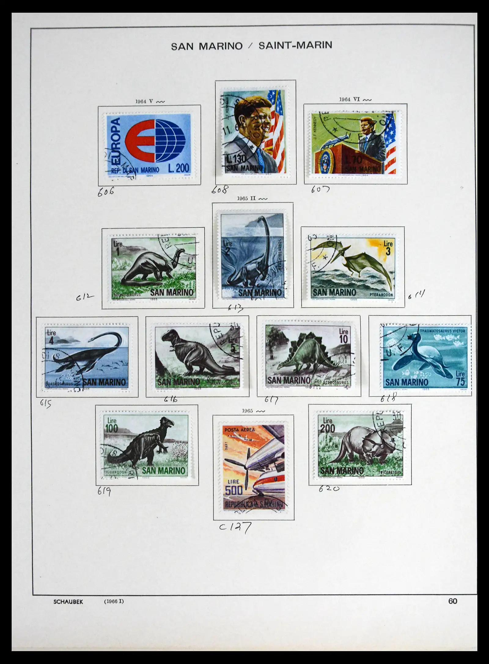 41654 0056 - Postzegelverzameling 41654 San Marino 1877-1970.