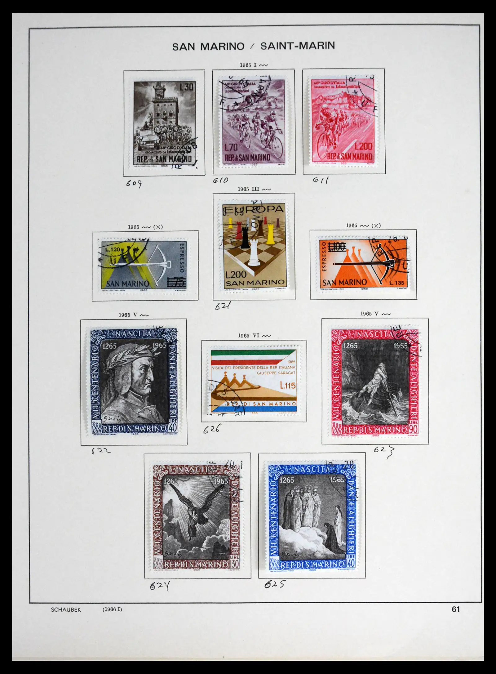 41654 0057 - Postzegelverzameling 41654 San Marino 1877-1970.