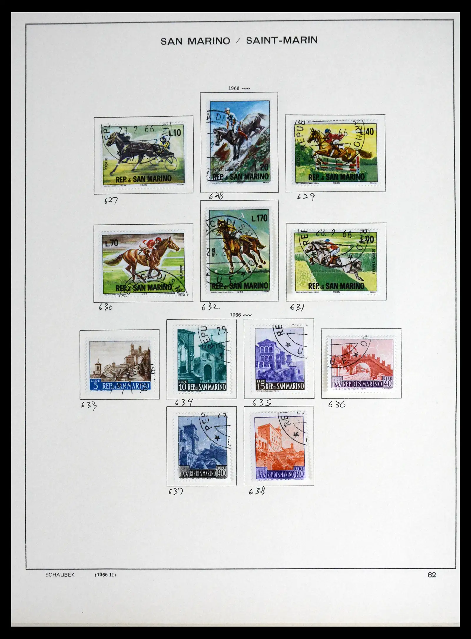 41654 0058 - Postzegelverzameling 41654 San Marino 1877-1970.