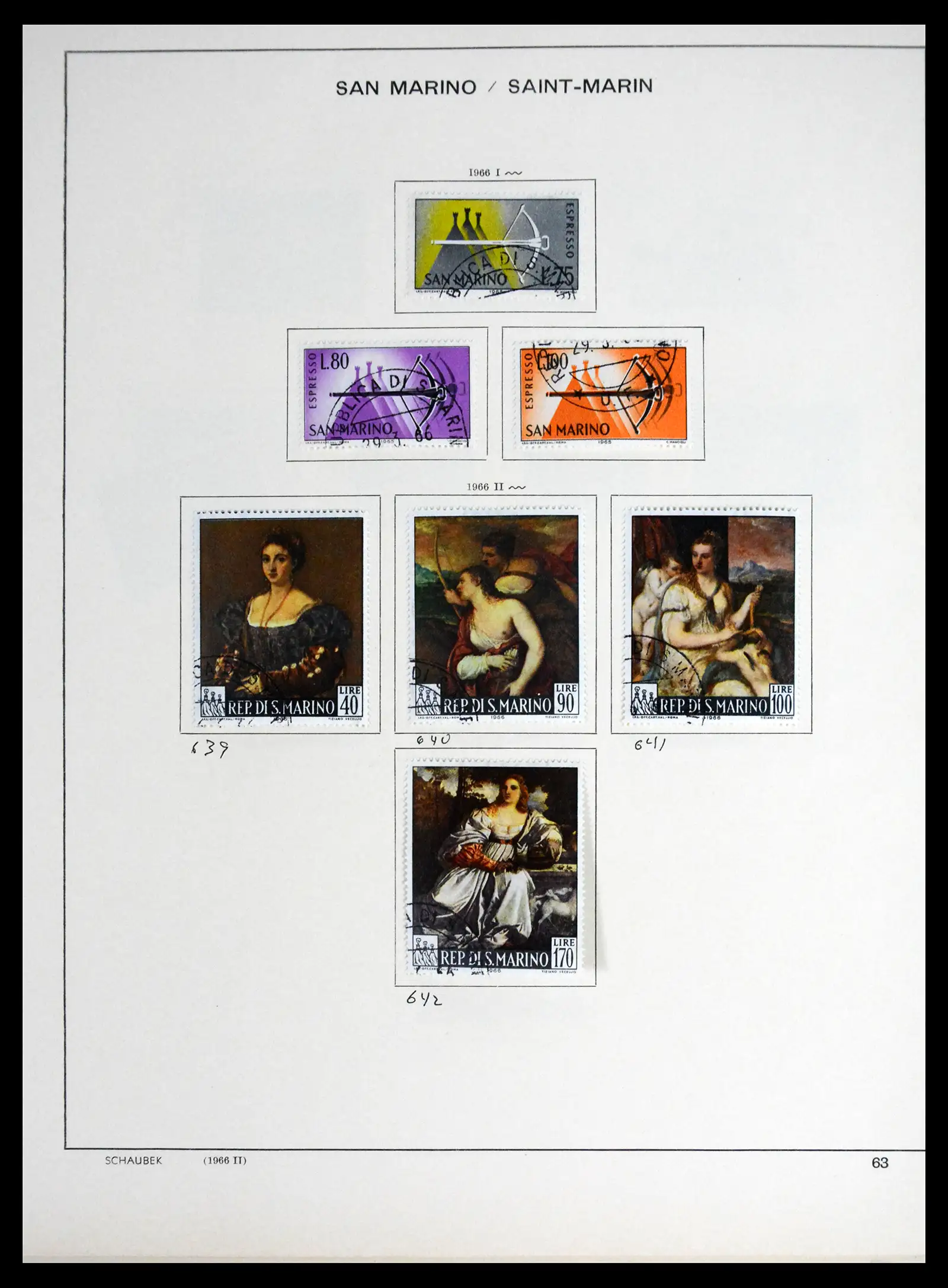 41654 0059 - Postzegelverzameling 41654 San Marino 1877-1970.