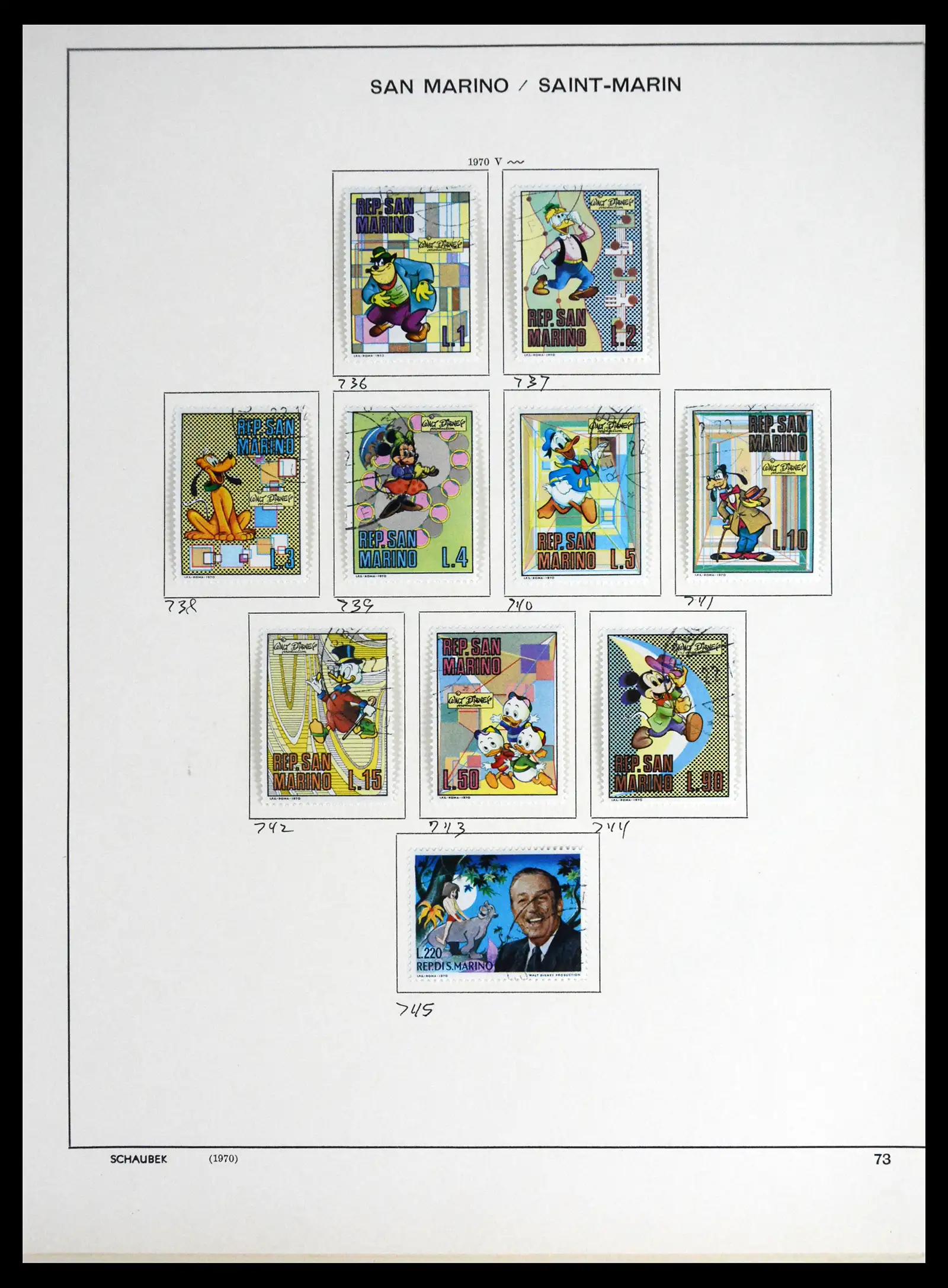 41654 0069 - Postzegelverzameling 41654 San Marino 1877-1970.