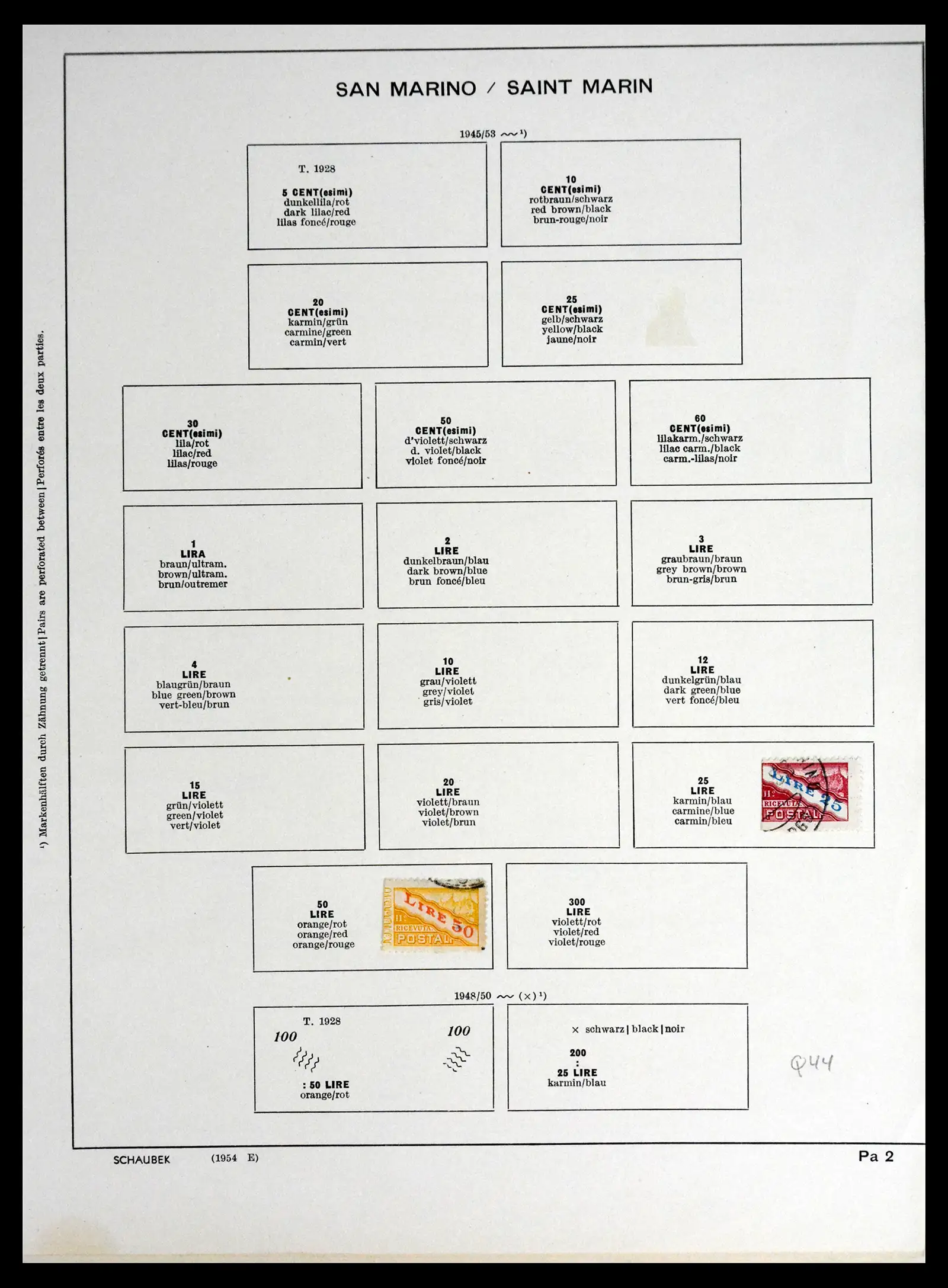 41654 0071 - Postzegelverzameling 41654 San Marino 1877-1970.