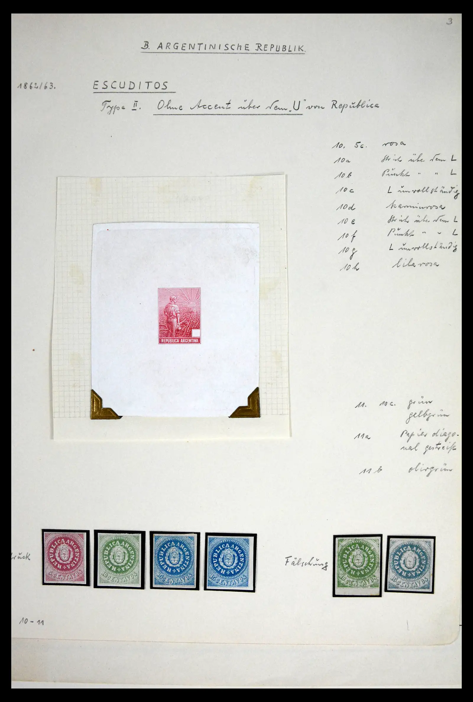 41655 0009 - Stamp collection 41655 Argentina classics 1858-1910.