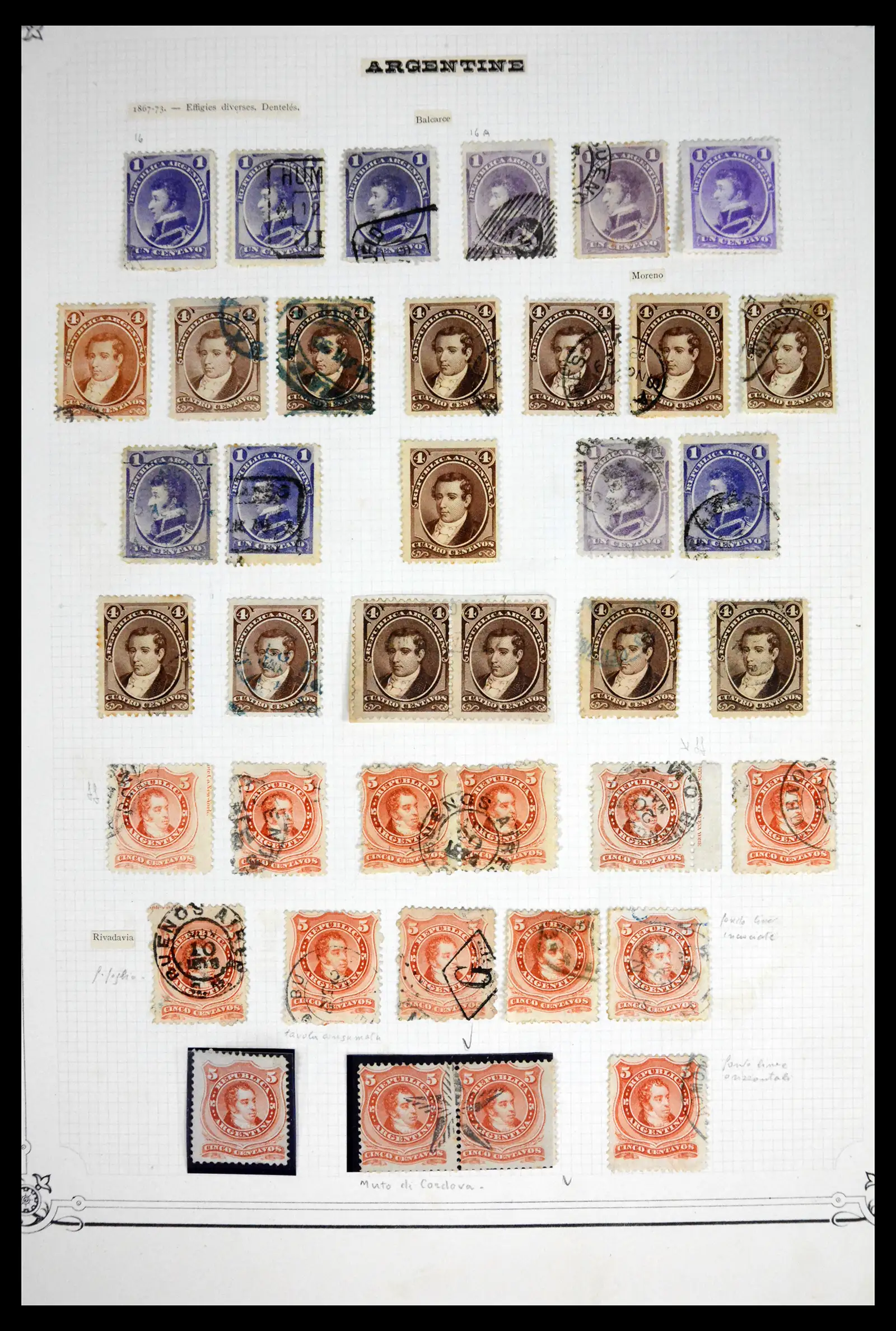 41655 0011 - Stamp collection 41655 Argentina classics 1858-1910.